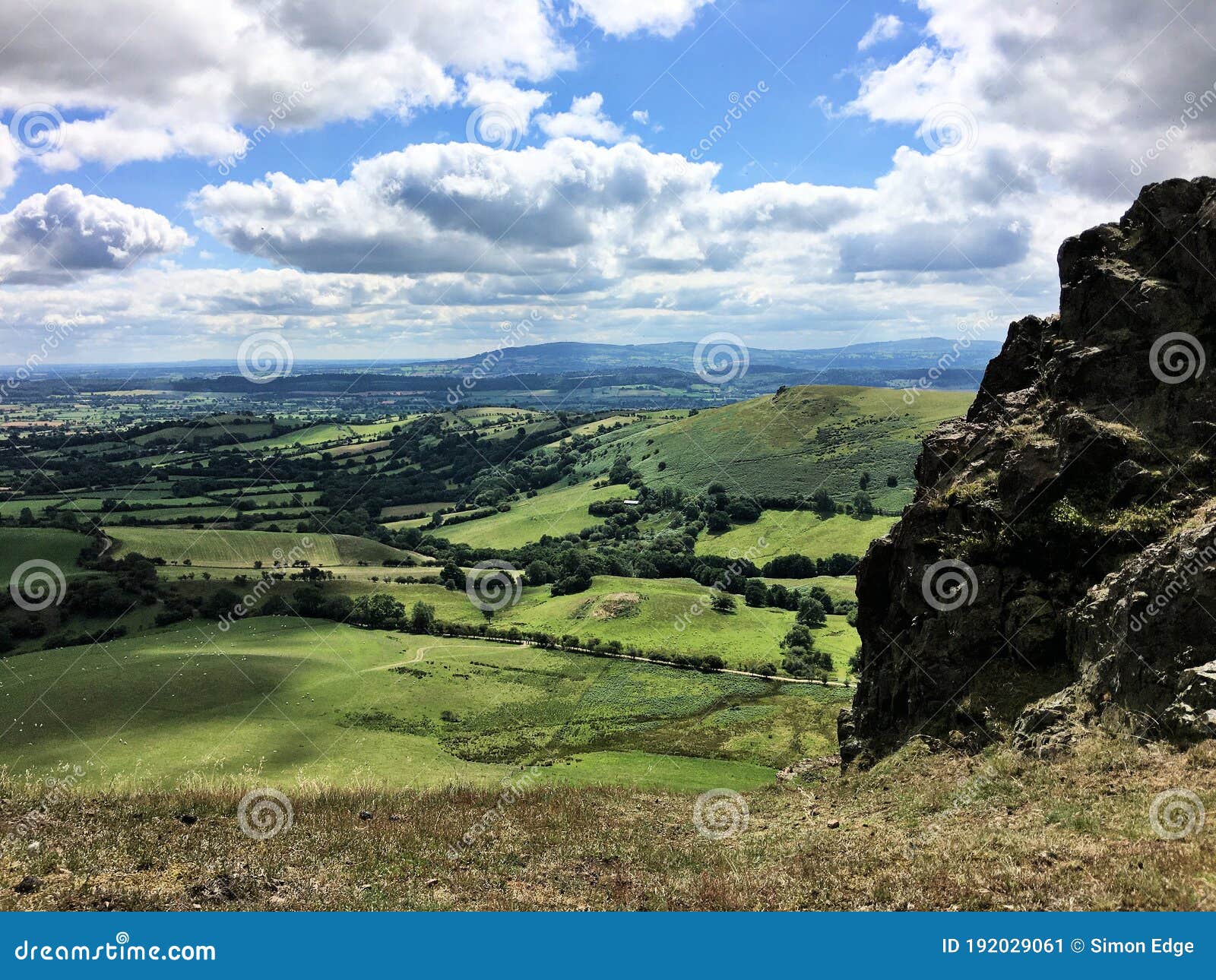 a view of the shopshire countryside near caer caradoc