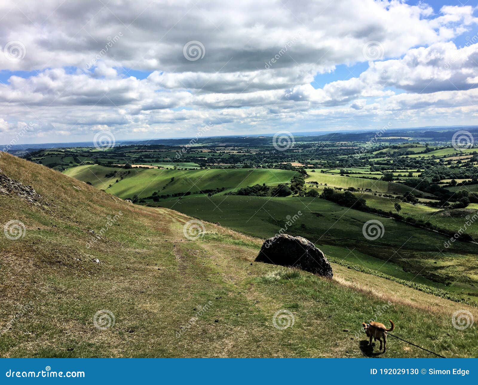 a view of the shopshire countryside near caer caradoc