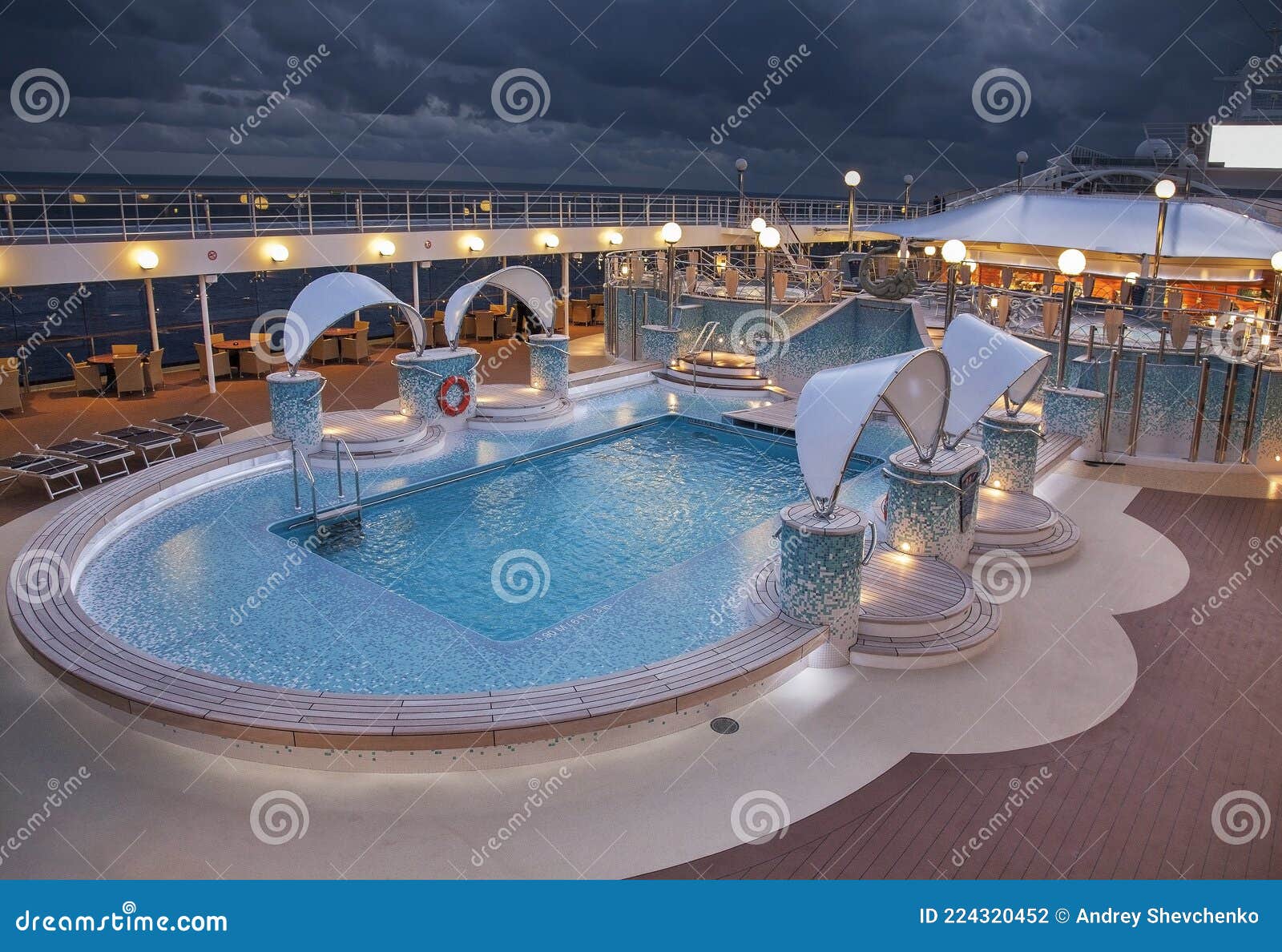 view of cruise ship msc poesia