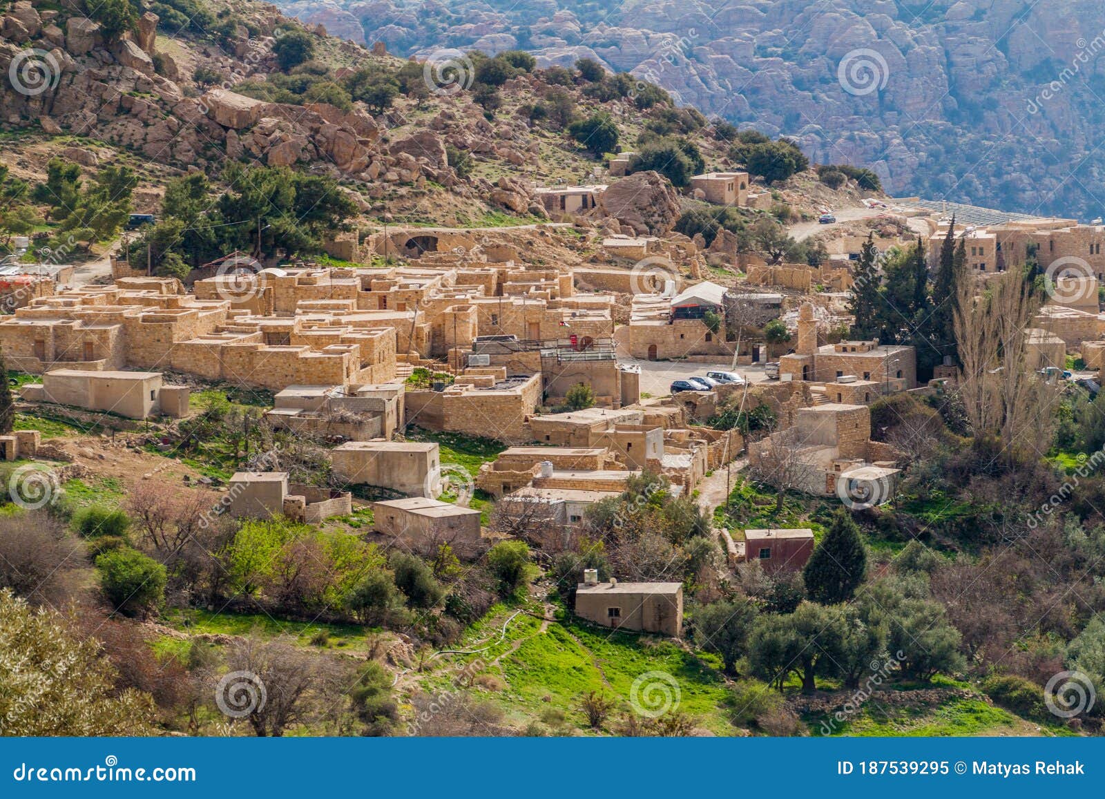 instans Fonetik værtinde Dana village stock image. Image of desert, crumbling - 187539295