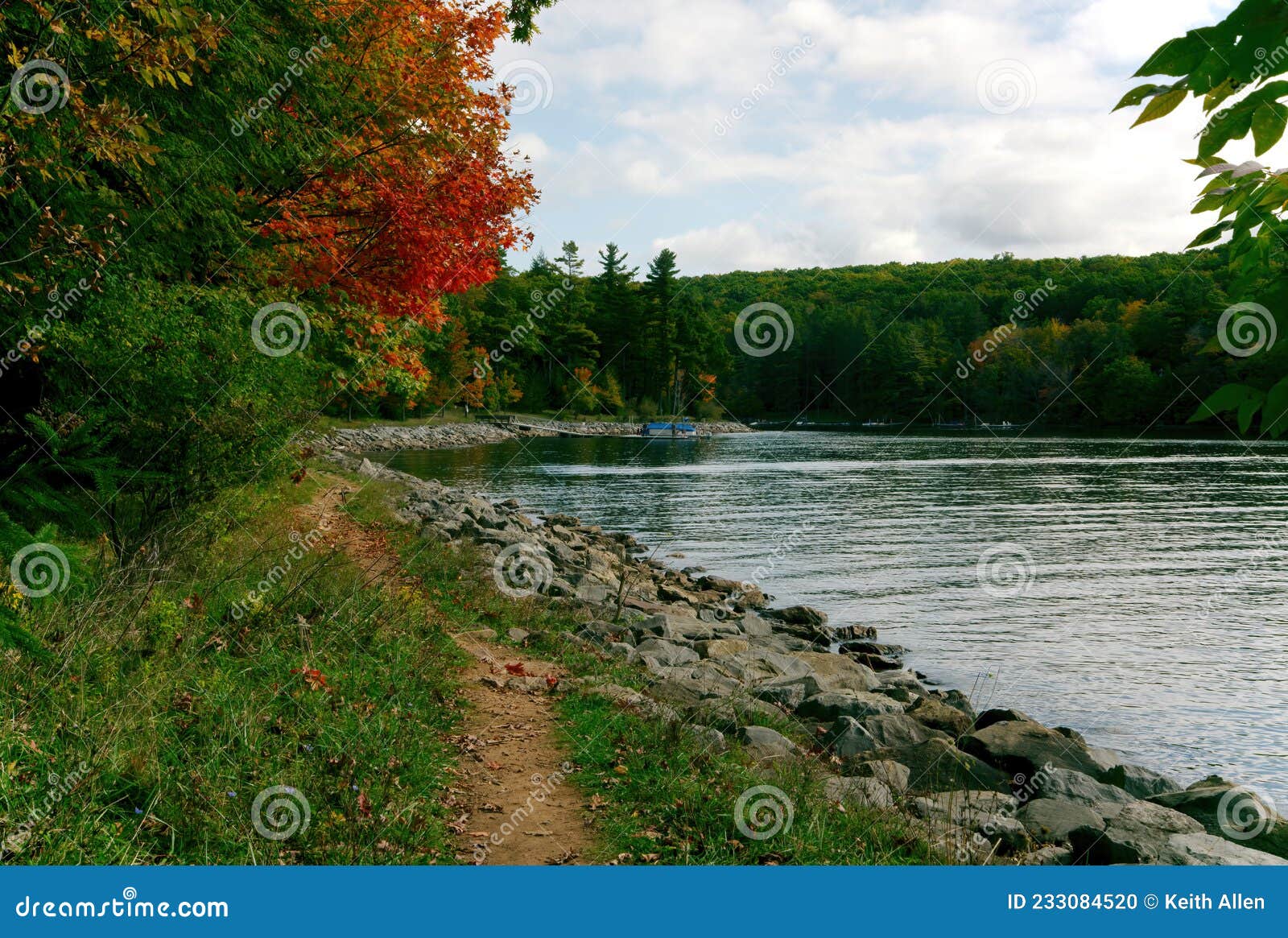 a view of deep creek lake in western maryland