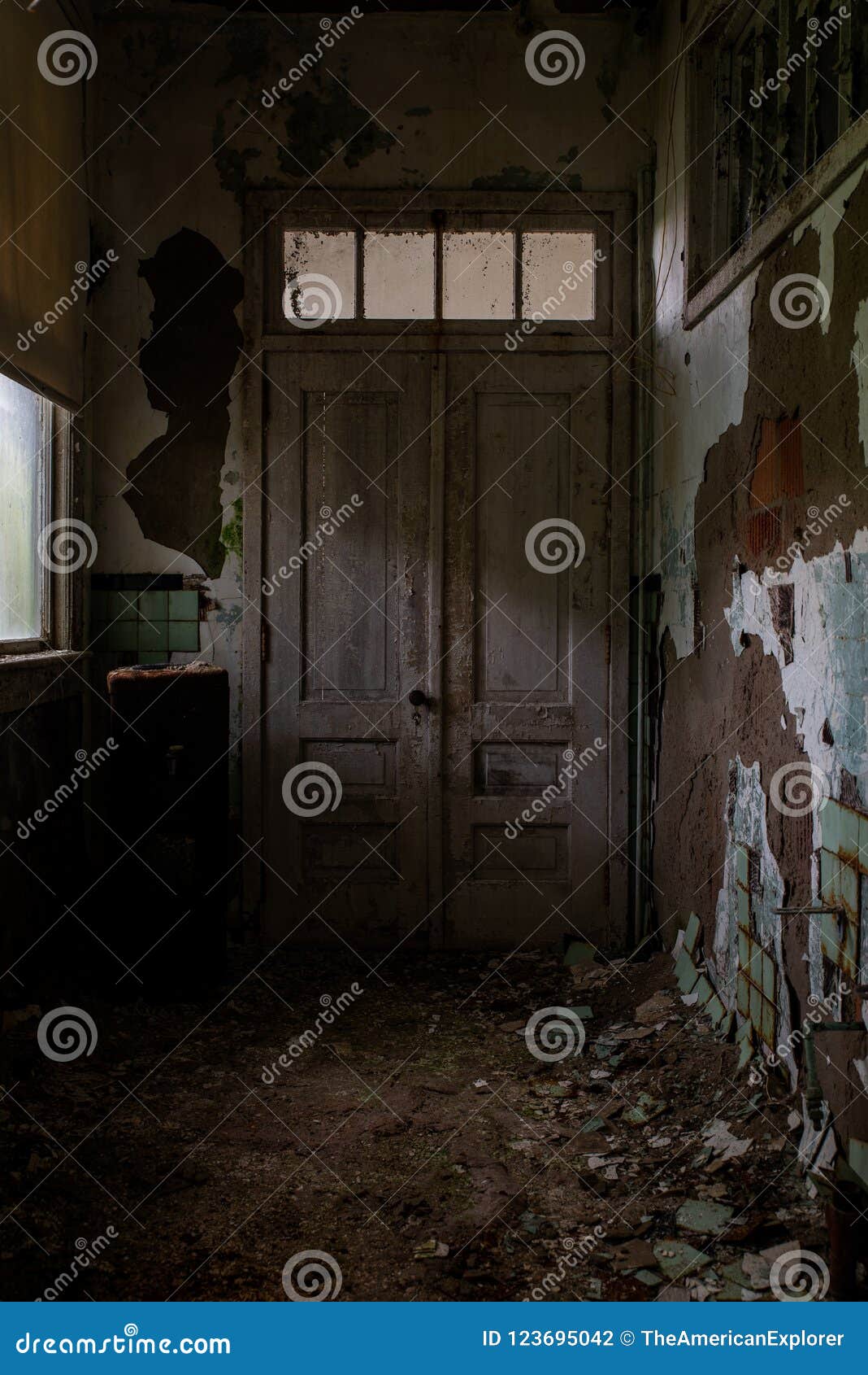Derelict Door Transom Abandoned Tuberculosis Sanatorium