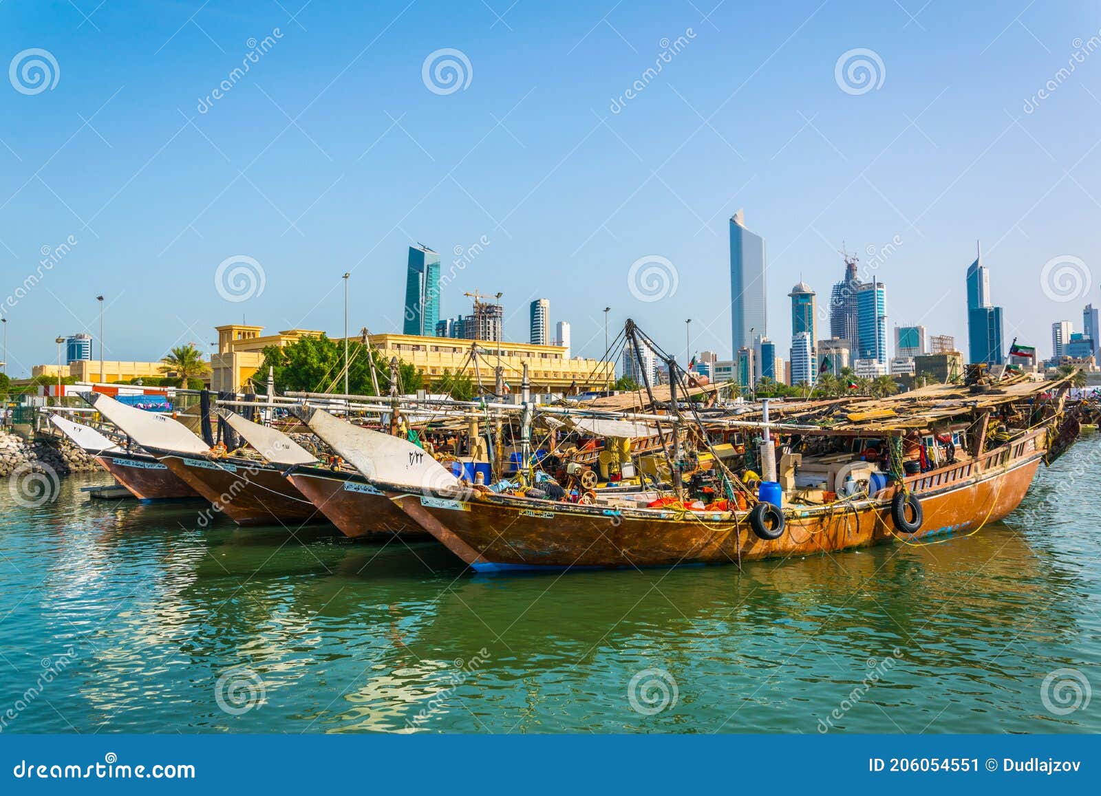 View of a Dhow Port in Kuwait Editorial Photo Image of gulf, wooden