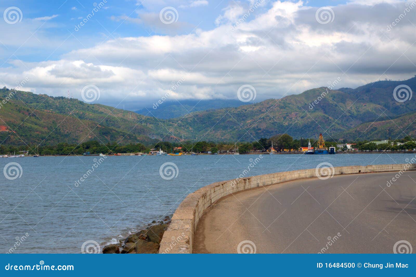 view of dili town in timor leste