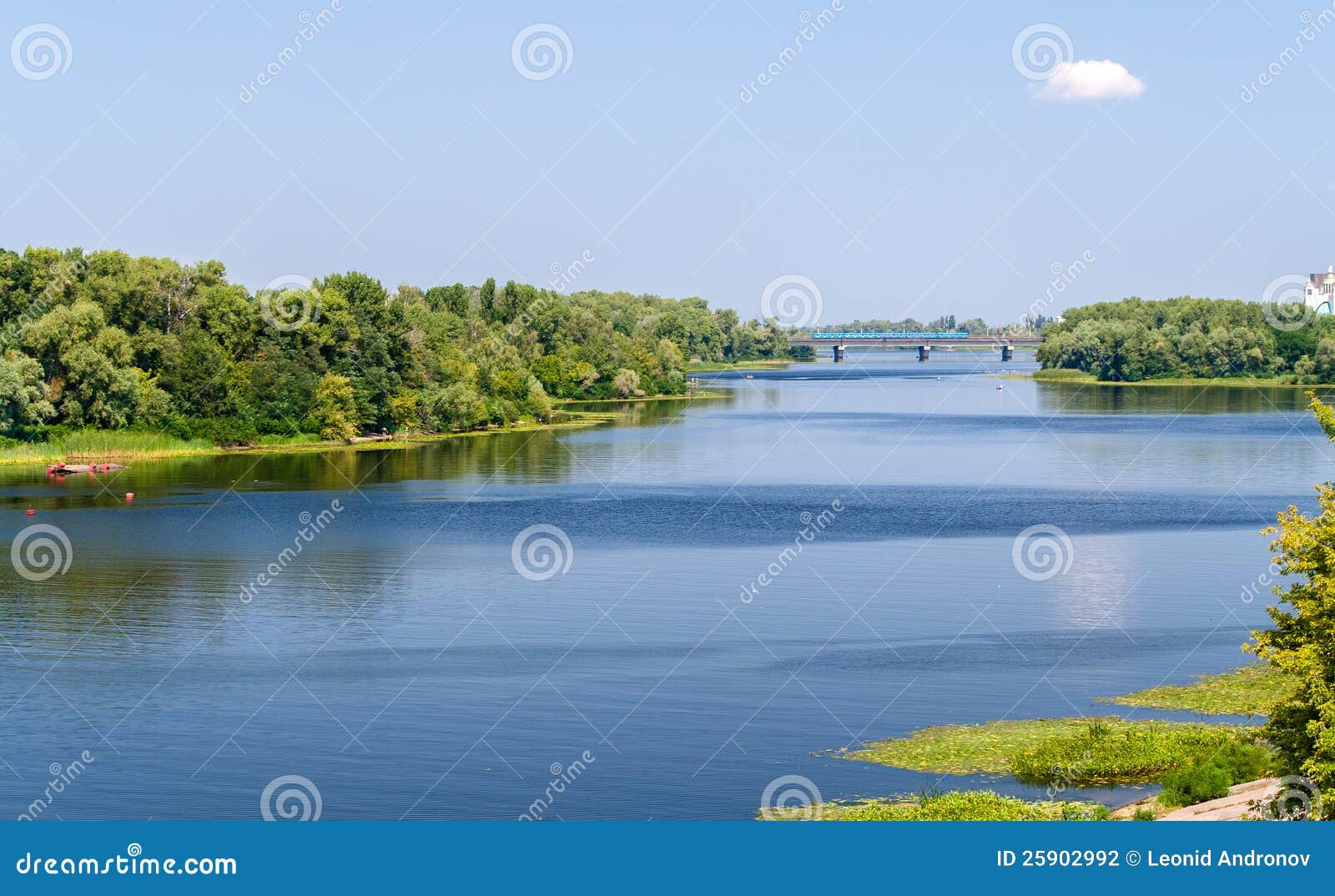 View of Dnieper River in Kiev Stock Photo Image of blue, polarization