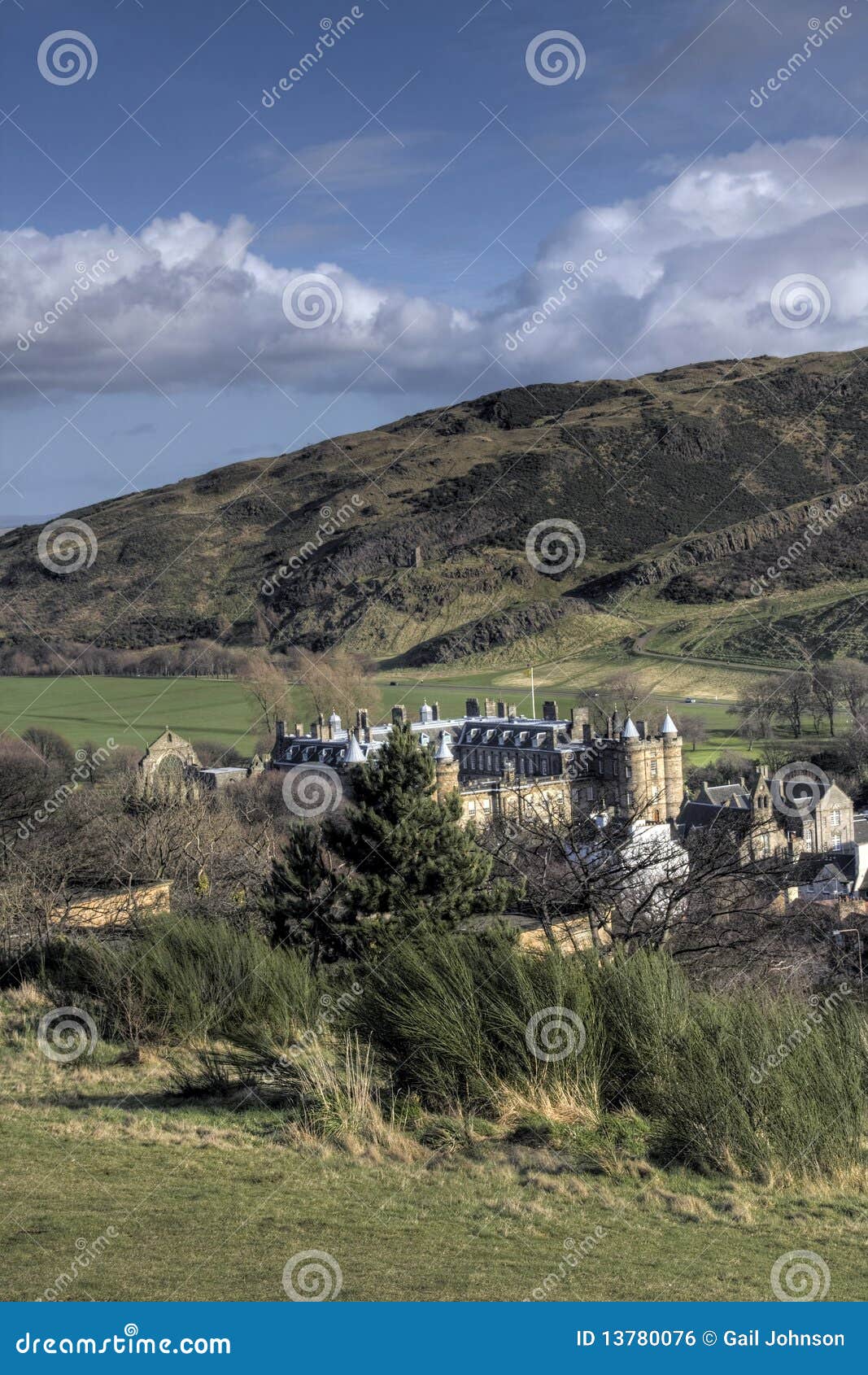 View Down To Holyrood Castle Stock Photo Image of castle, landmark