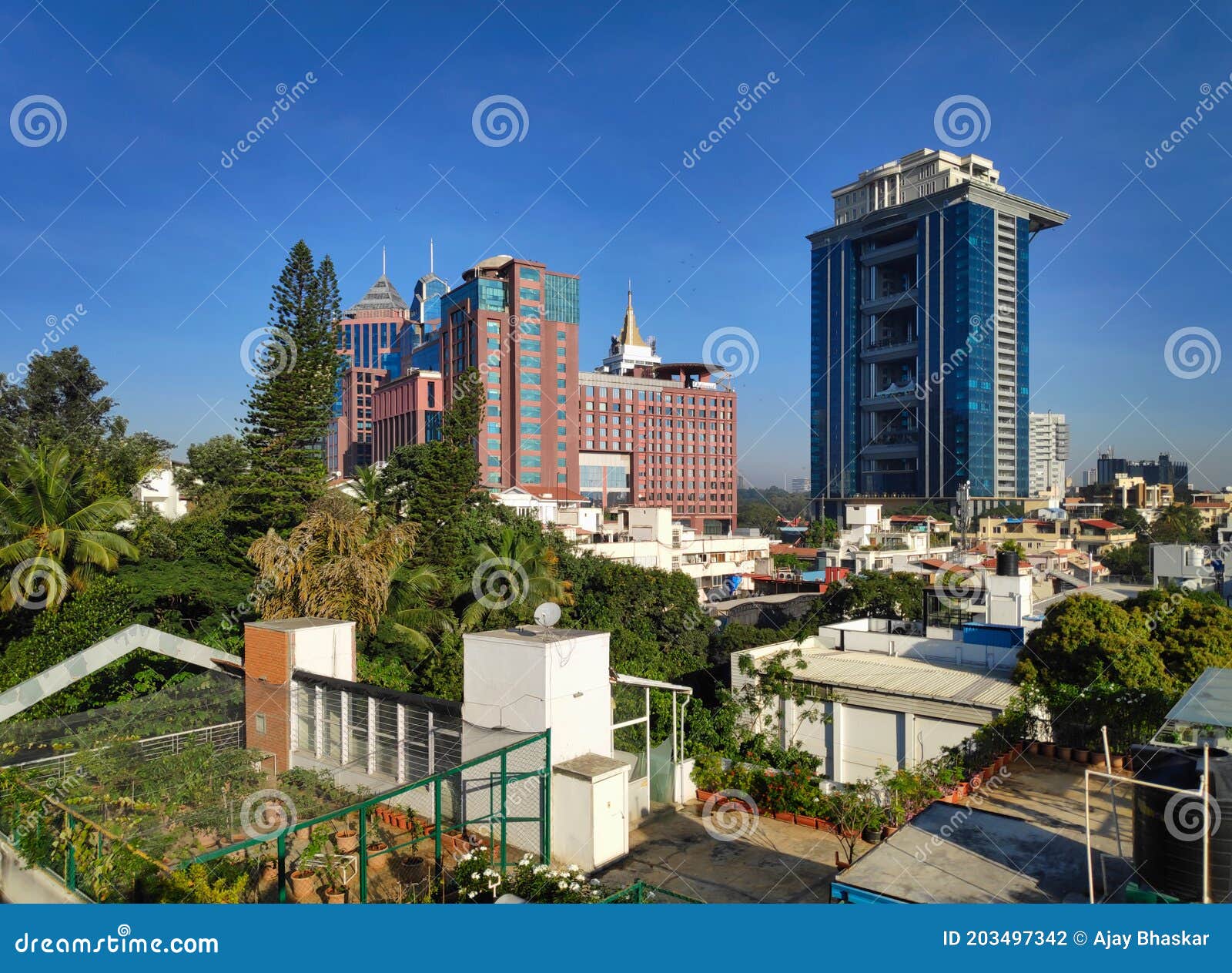 A View of Downtown Bangalore, India Stock Photo Image of architecture