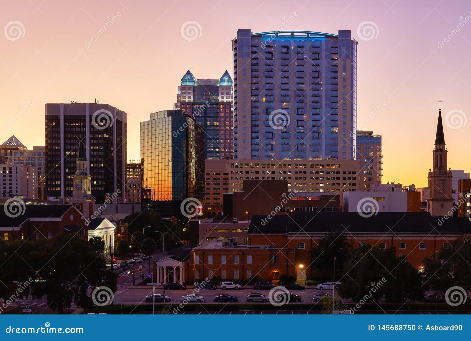 downtown orlando, florida skyline