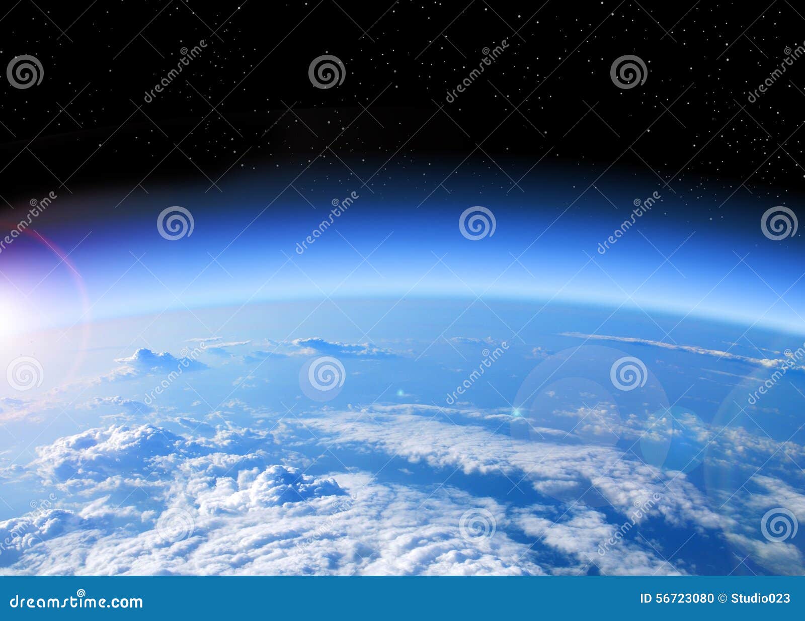 view of earth from space