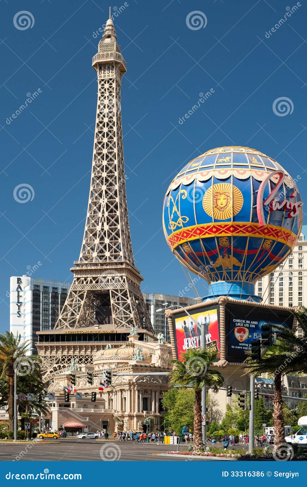 View of Eiffel Tower in Las Vegas Editorial Photo - Image of