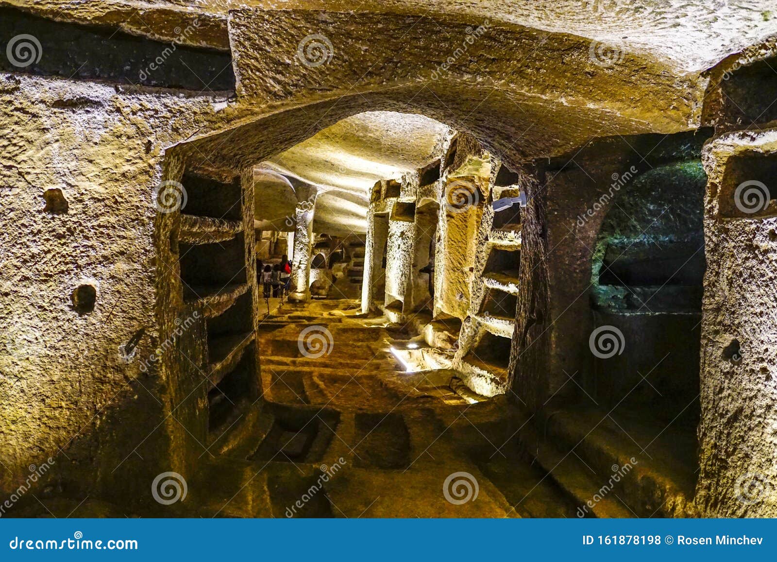 view from the entrance to the catacombs of san gennaro