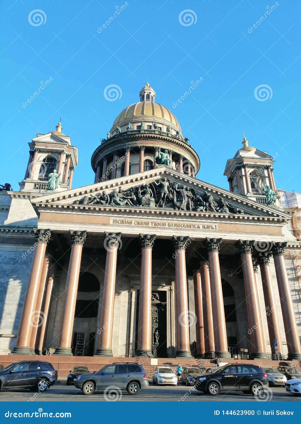 view of the facade of st. isaac`s cathedral