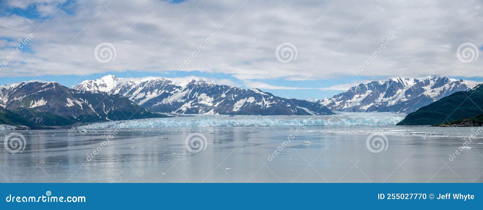 view of the famous hubbard glacier in alaska