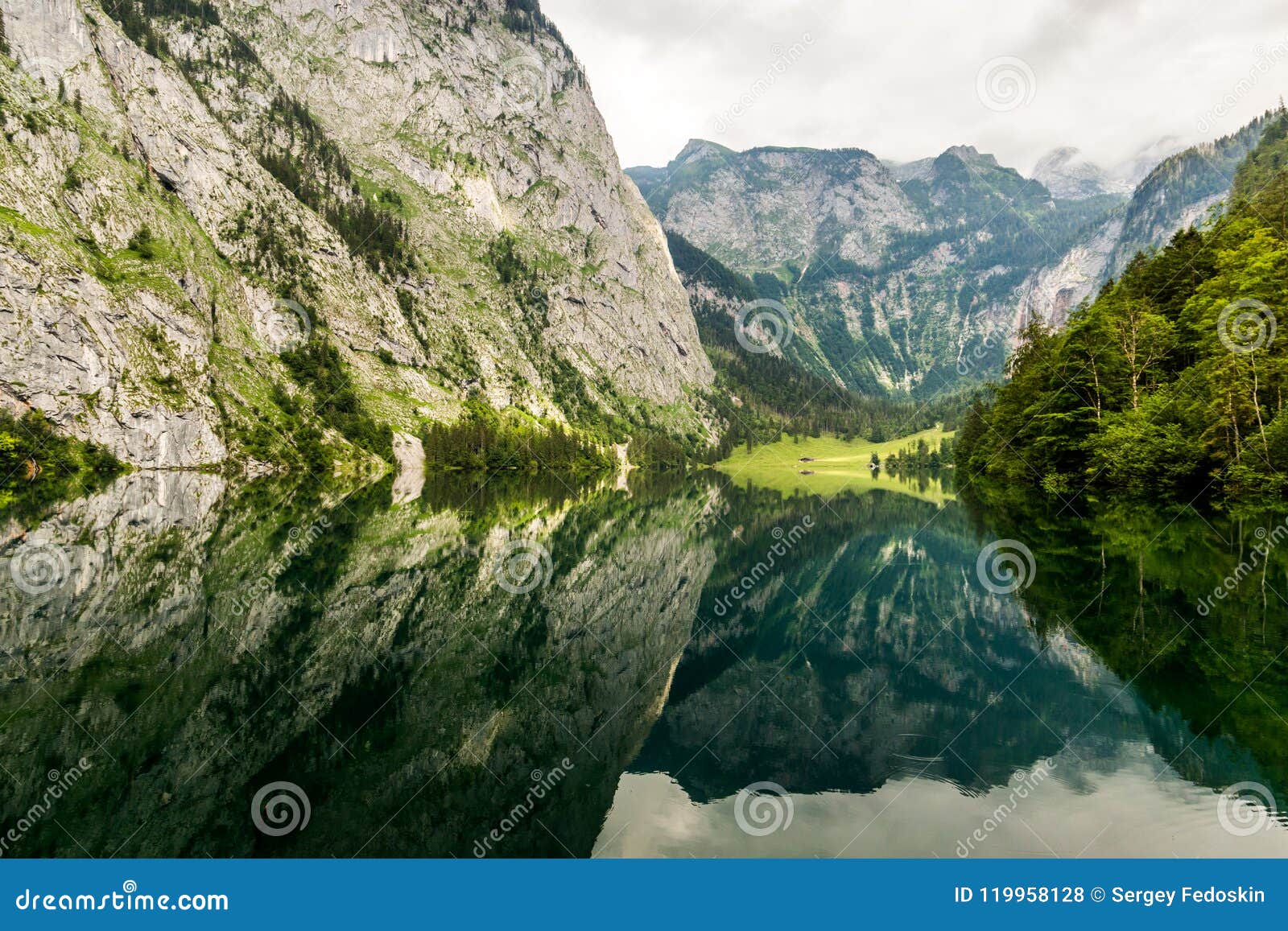 view of famous lake obersee. germany.