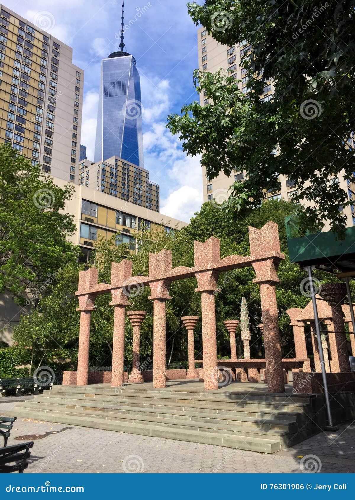 View of Freedom Tower from Battery Park, NYC Editorial Photo Image of