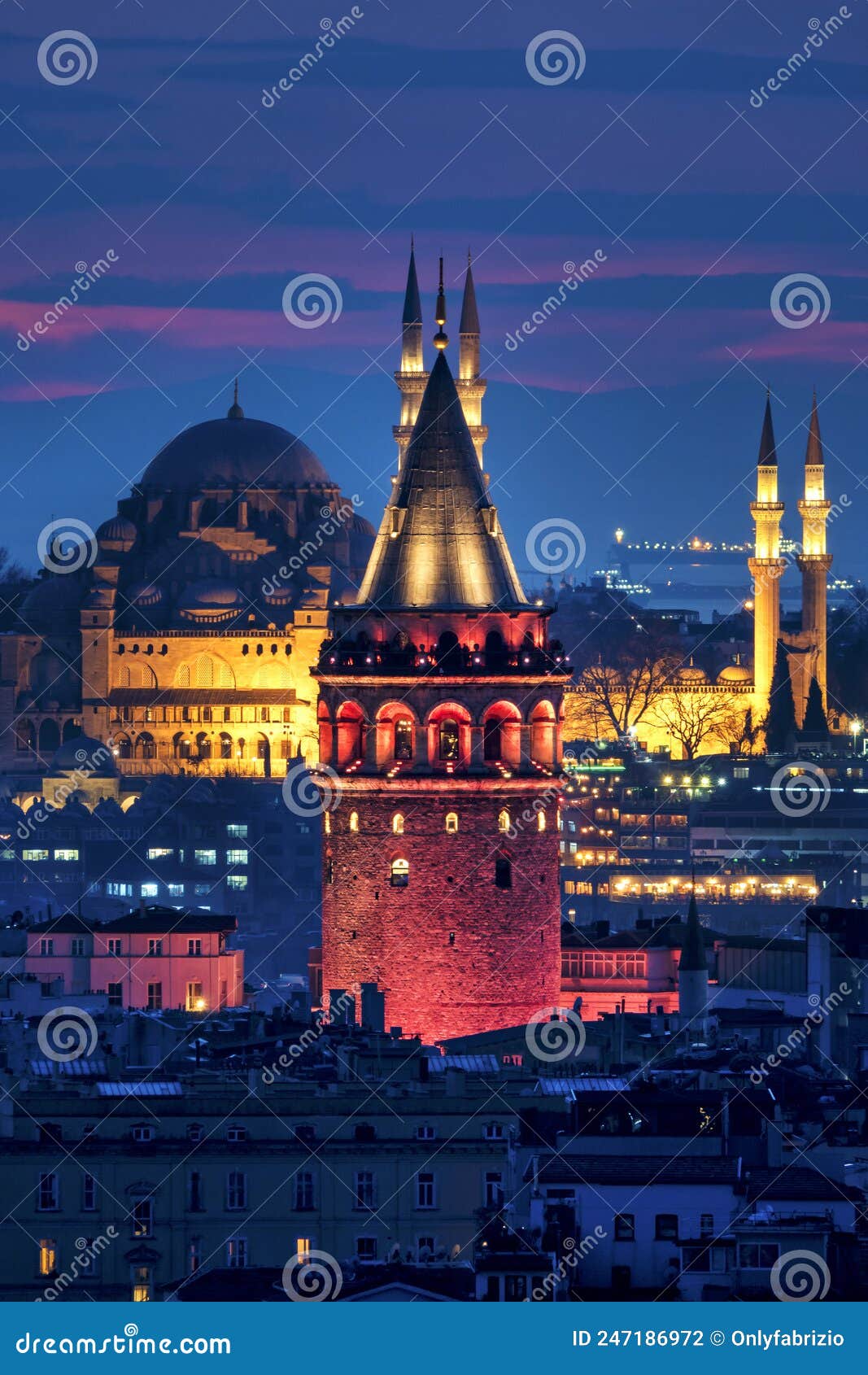 galata tower and sÃÂ¼leymaniye mosque