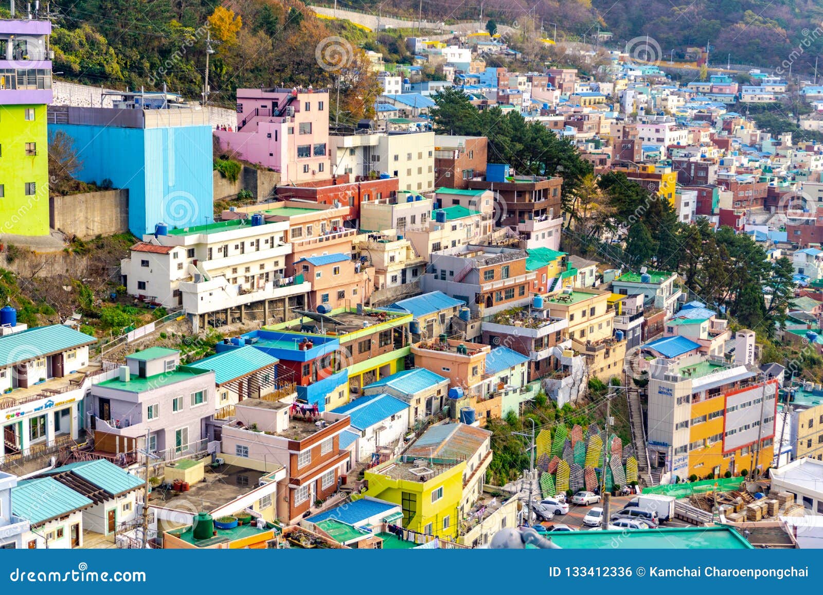 View Of Gamcheon Culture Village Busan South Korea Editorial