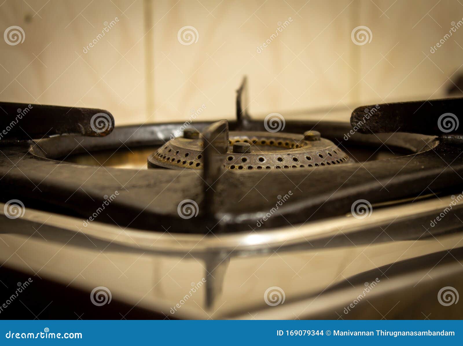 View of Gas Stove Burner Ring Stock Photo Image of macro, indoor