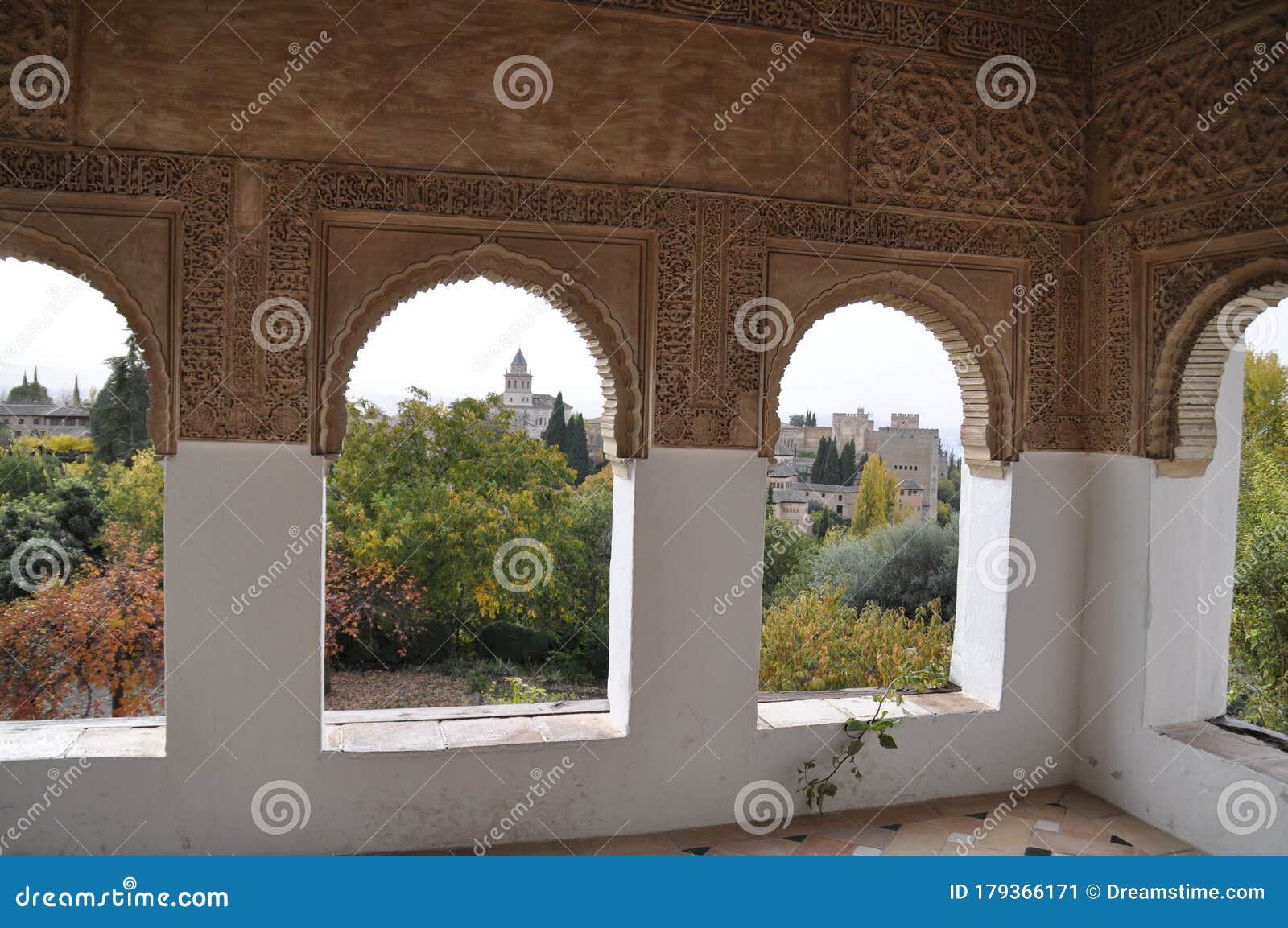 view of granada from the alhambra