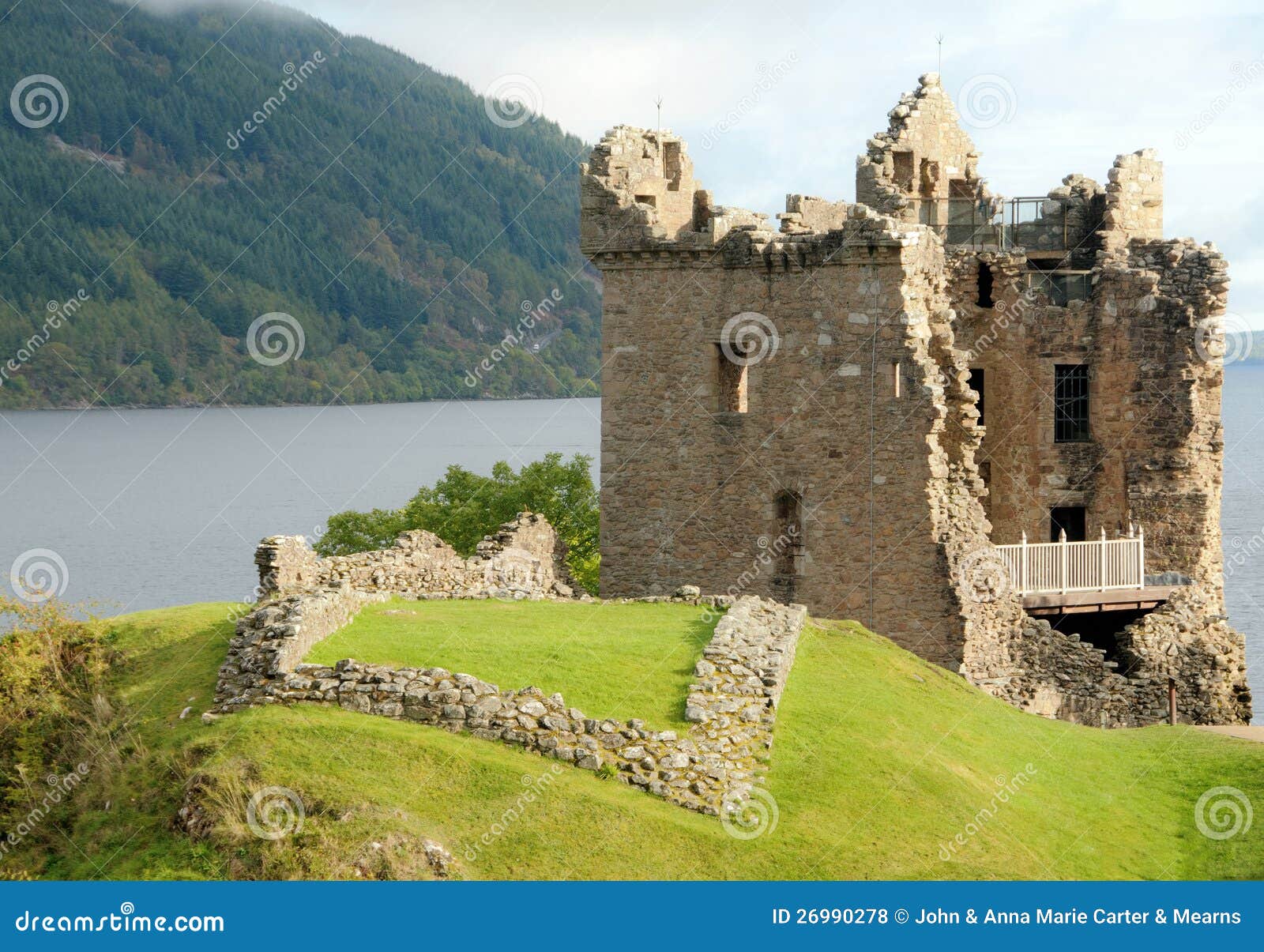 A View of Grant Hall, Urquhart Castle, Lochness, Highlands,Scotland,UK