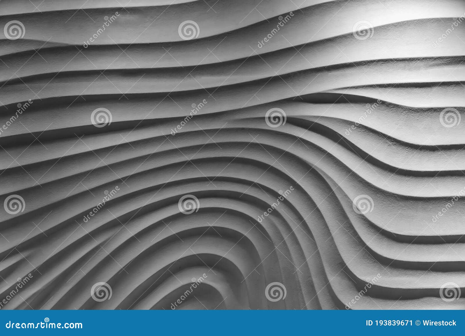 Gypsum Panel In The Form Of On The Wall. Master Plasterer Smooths The