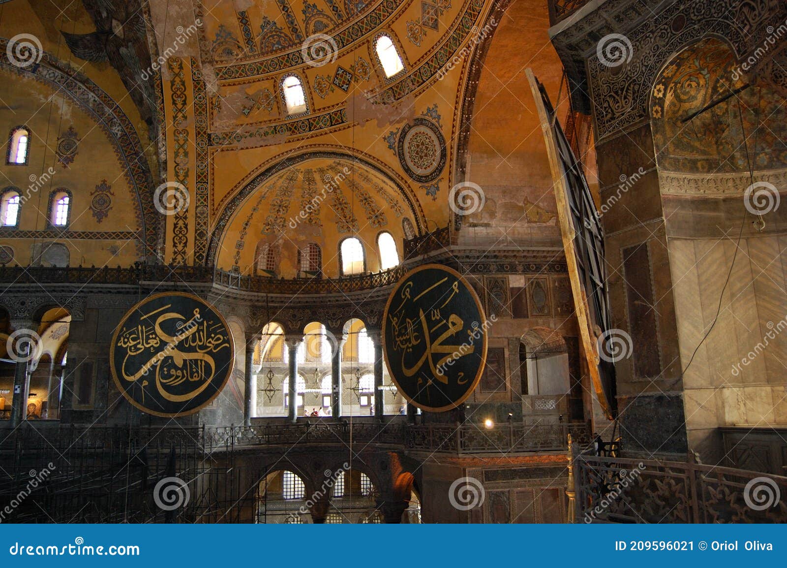 view of the hagia sophia museum in istanbul turkey. santa sofia. ayasofya