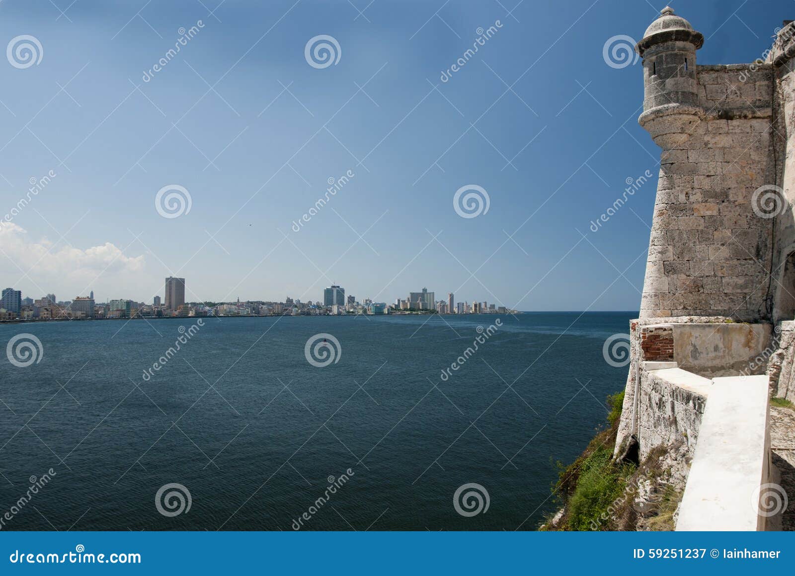 El Morro on a sunny day, Havana, Cuba - Castillo de los Tre…