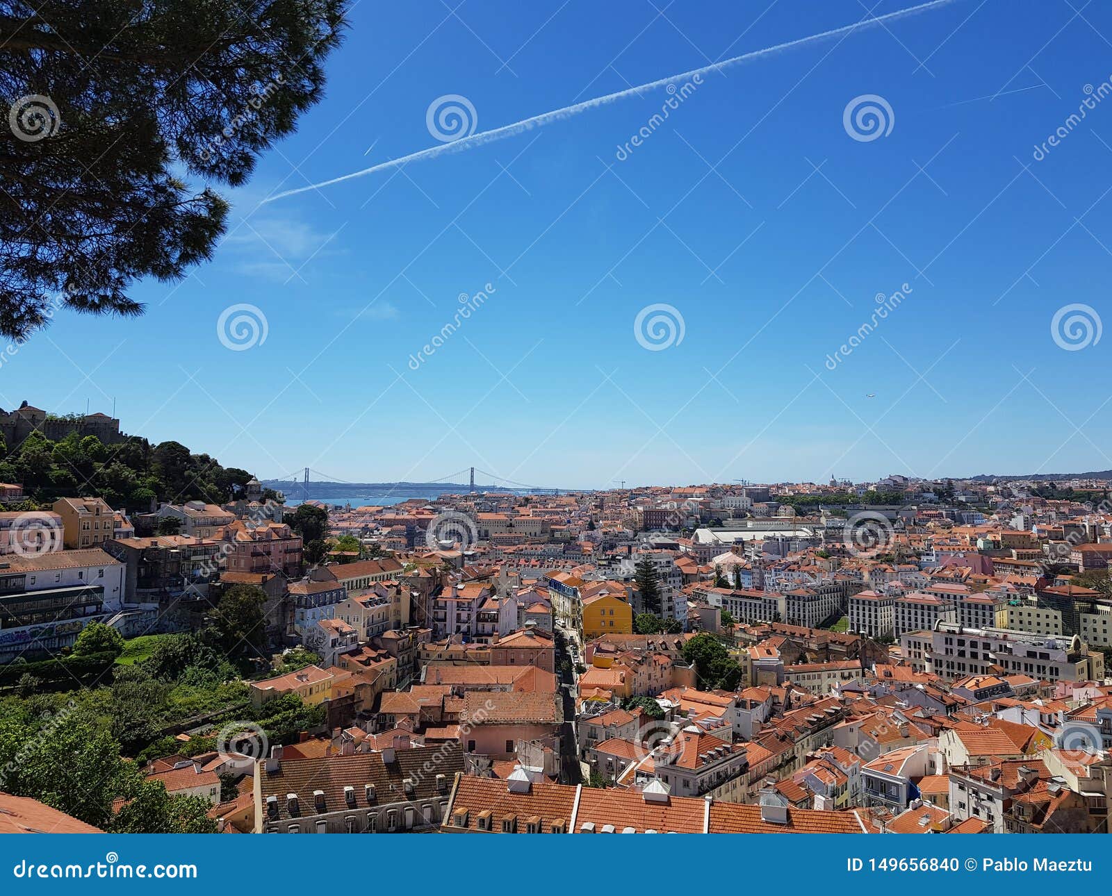 view in height of lisbon