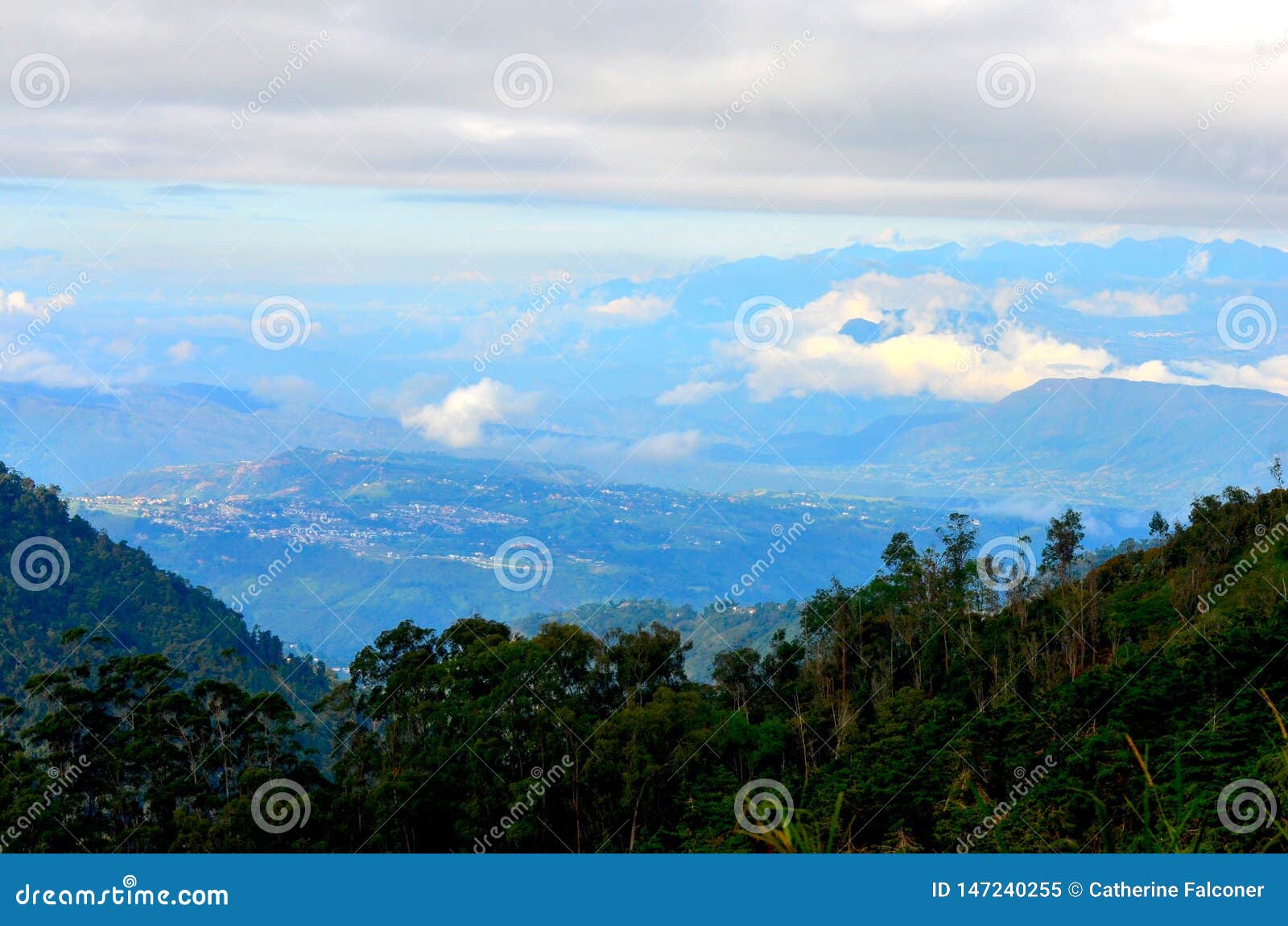 a view overlooking the city of bucaramanga, colombia