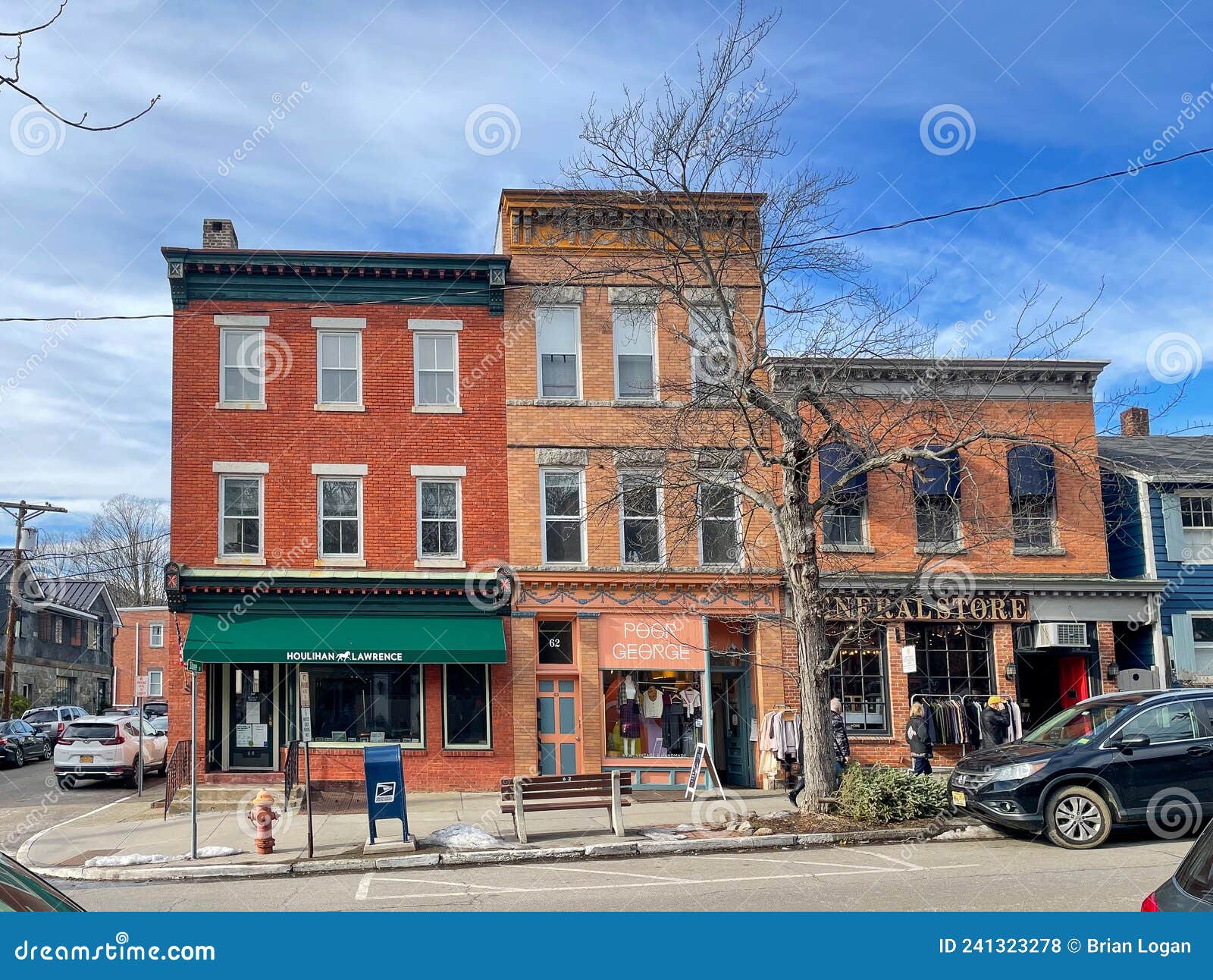 View of Historic Main Street, Located in Downtown Cold Spring NY, a