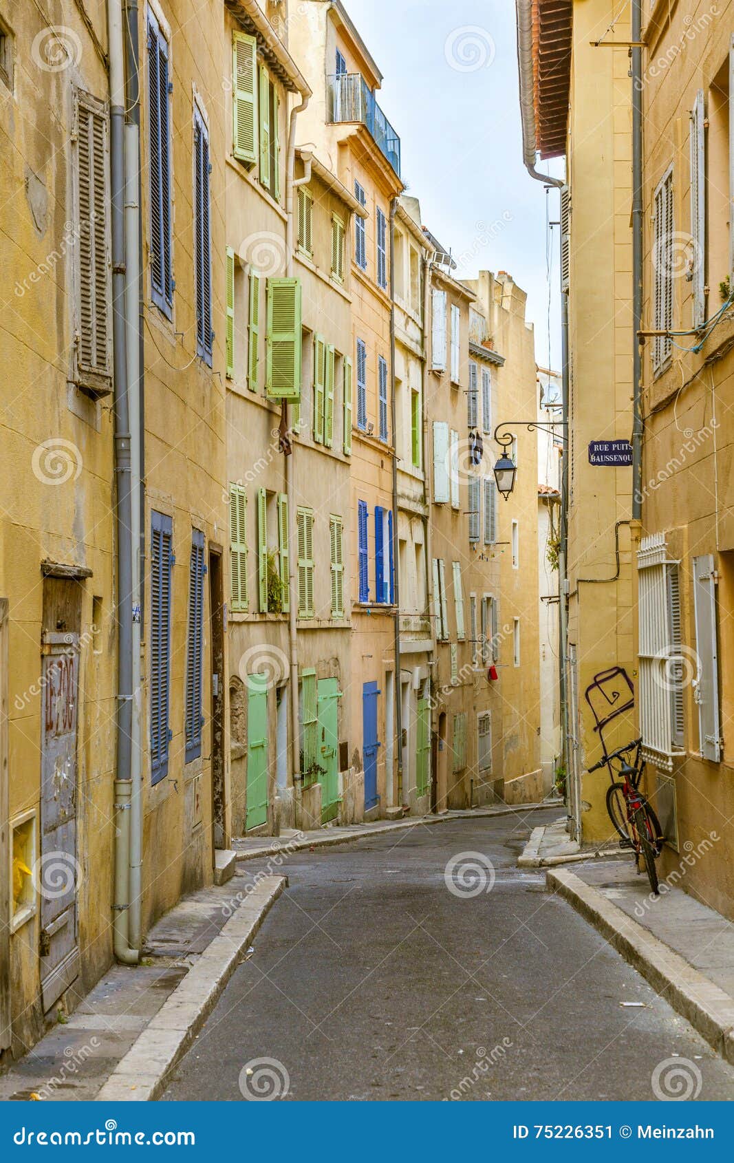 View Of The Historic Quarter Le Panier In Marseille Stock Image Image Of Landmark Urban