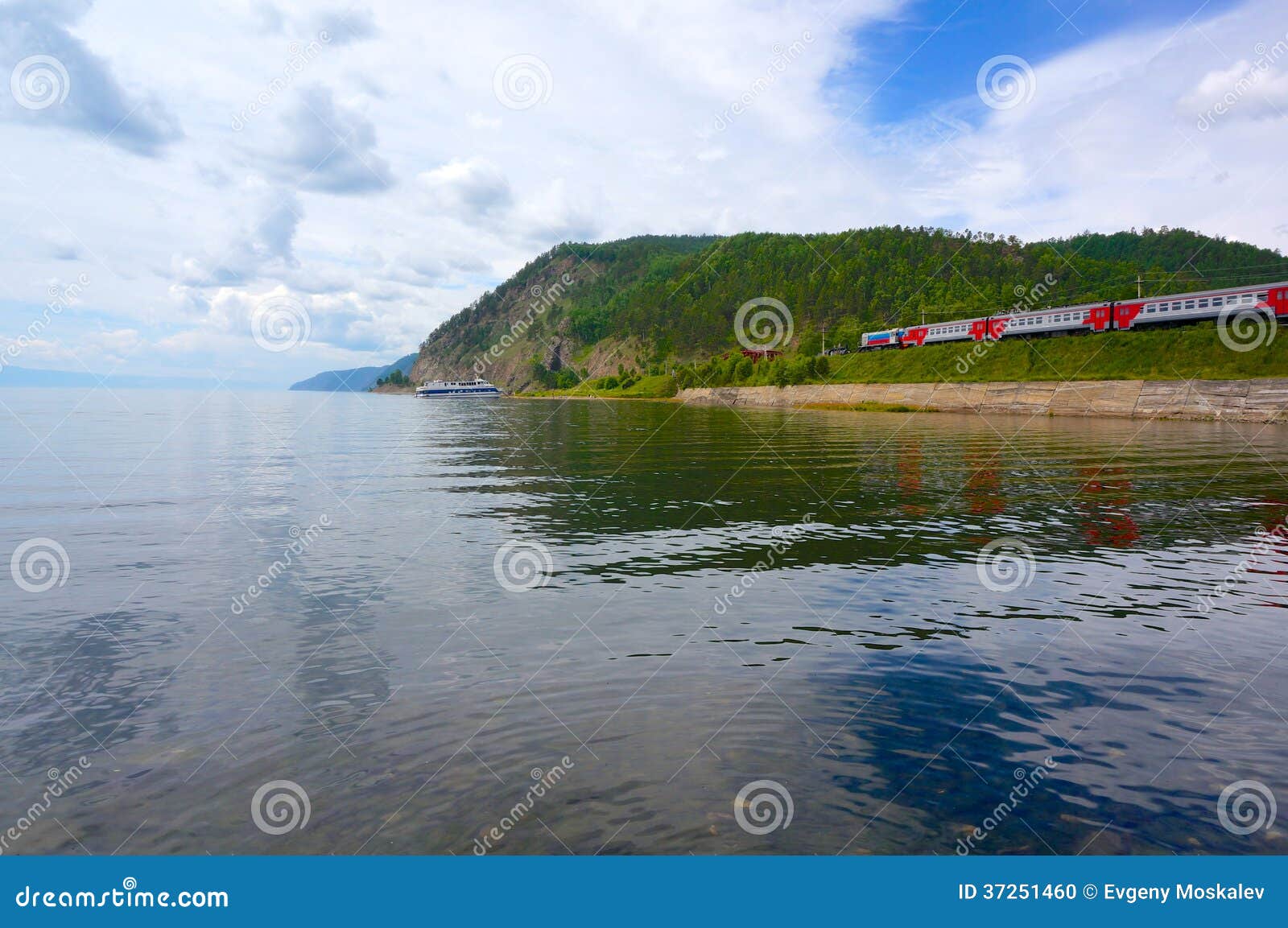 view on historical circum baikal railway