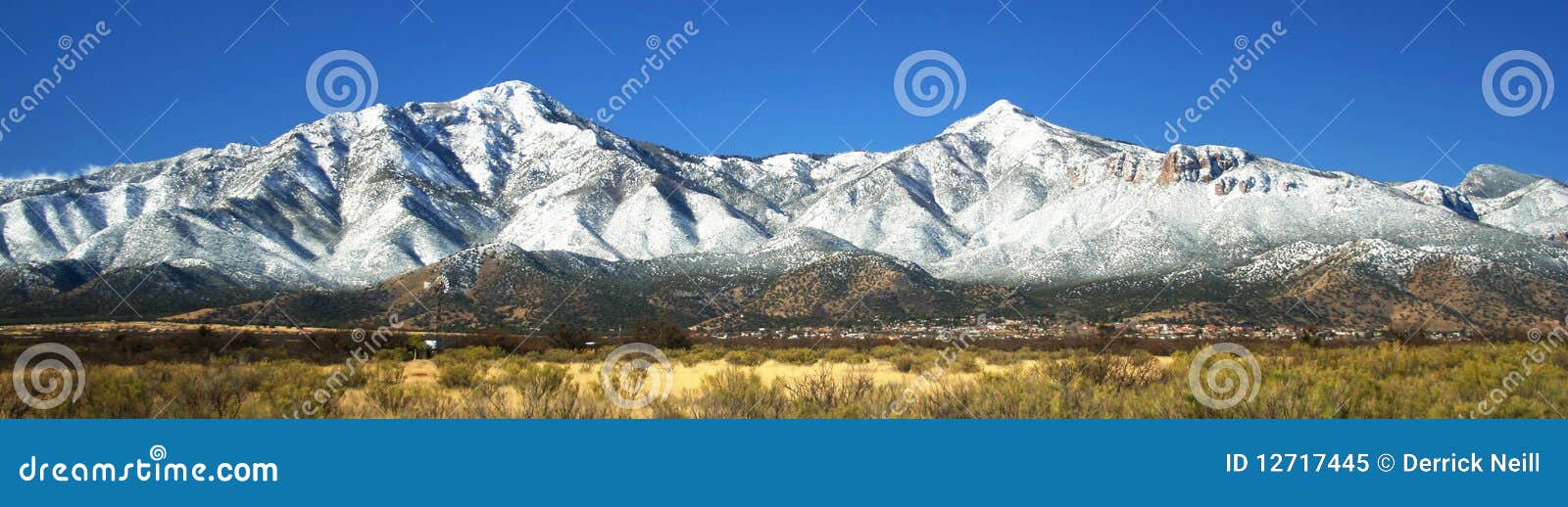 a view of the huachuca mountains