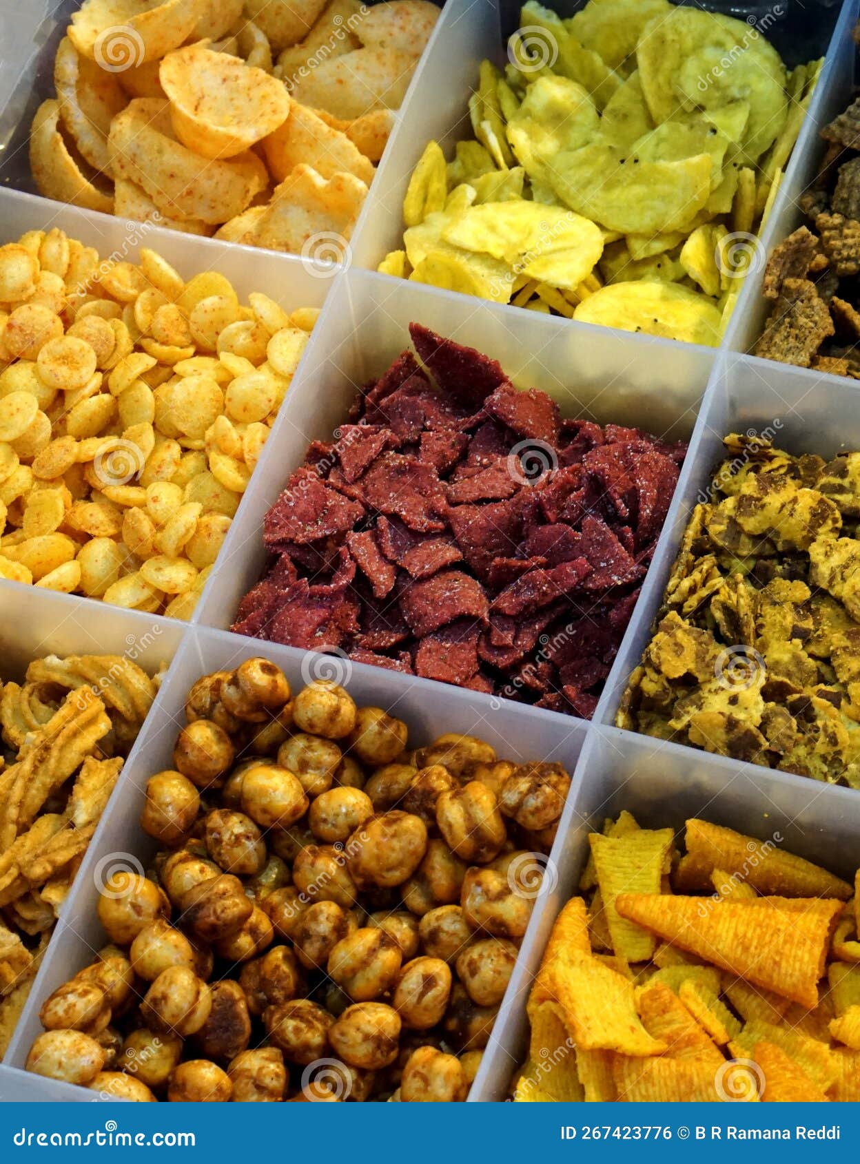 View of Indian Street Food Snacks in a Shop Stock Photo - Image of
