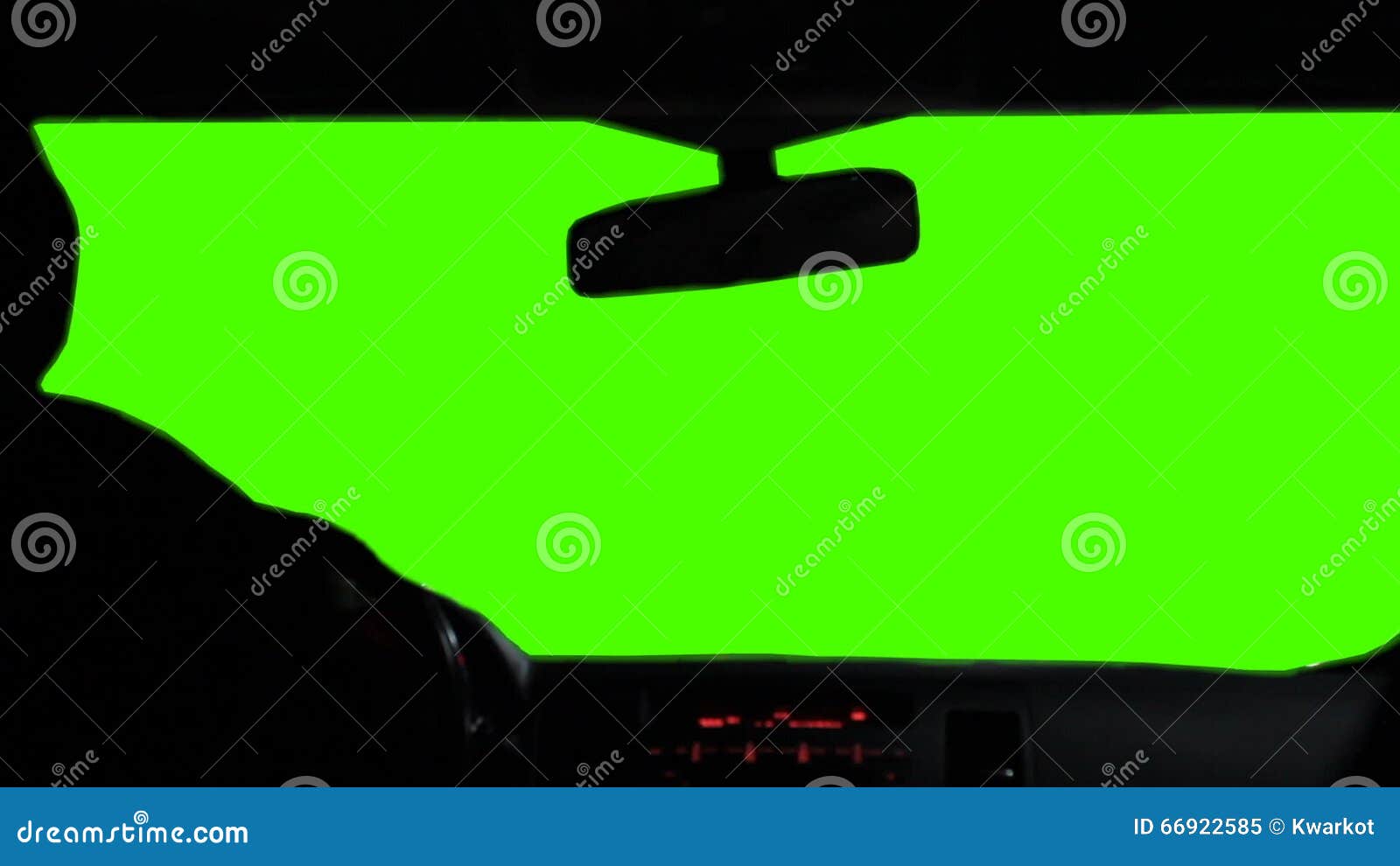 Inside Car Green Screen