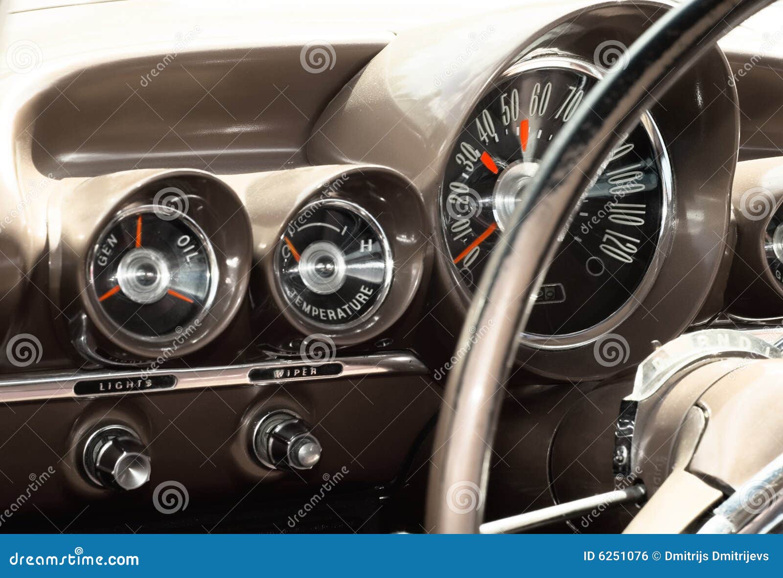 View of the Interior of an Old Vintage Car Stock Photo Image of gear