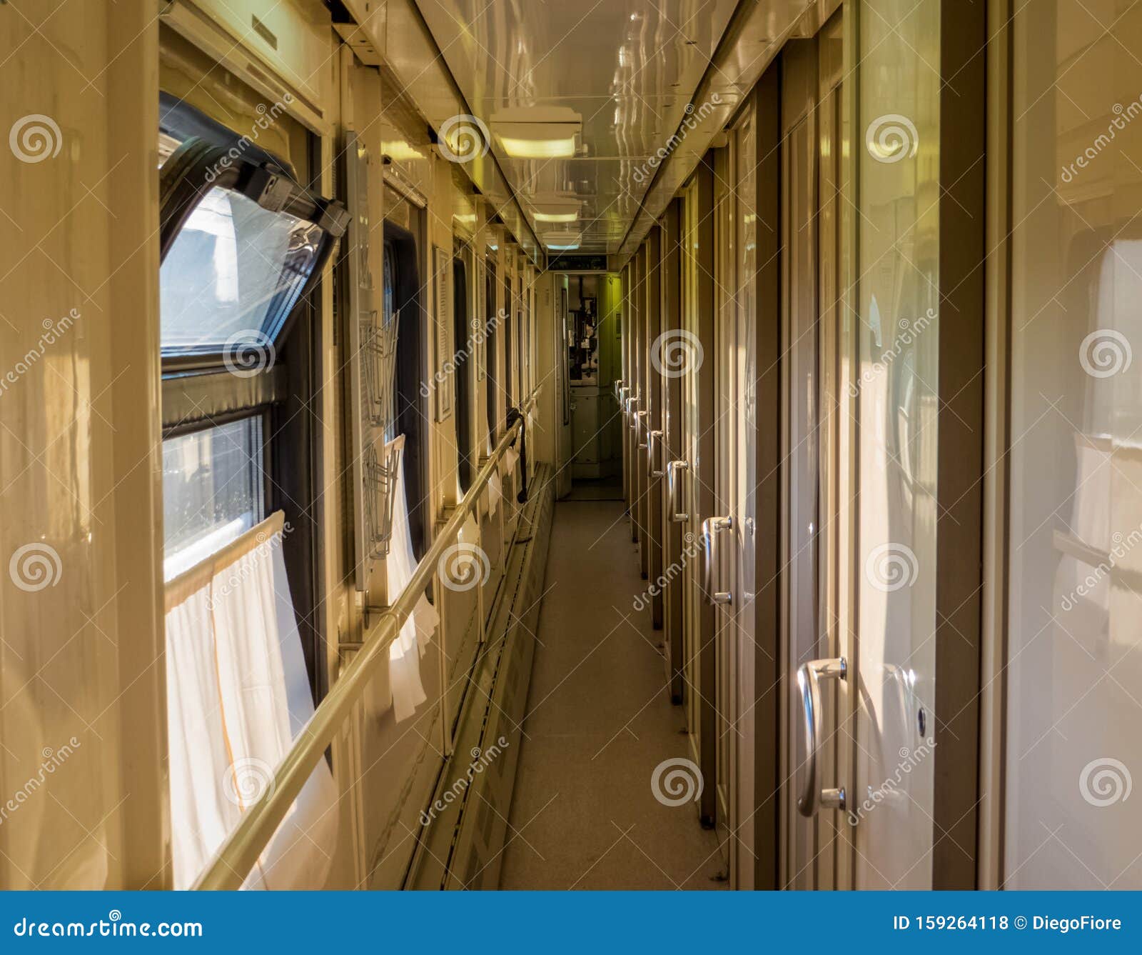 Trans-Siberian Express Train Stock Photo - Image of inside, arrival:  159264118