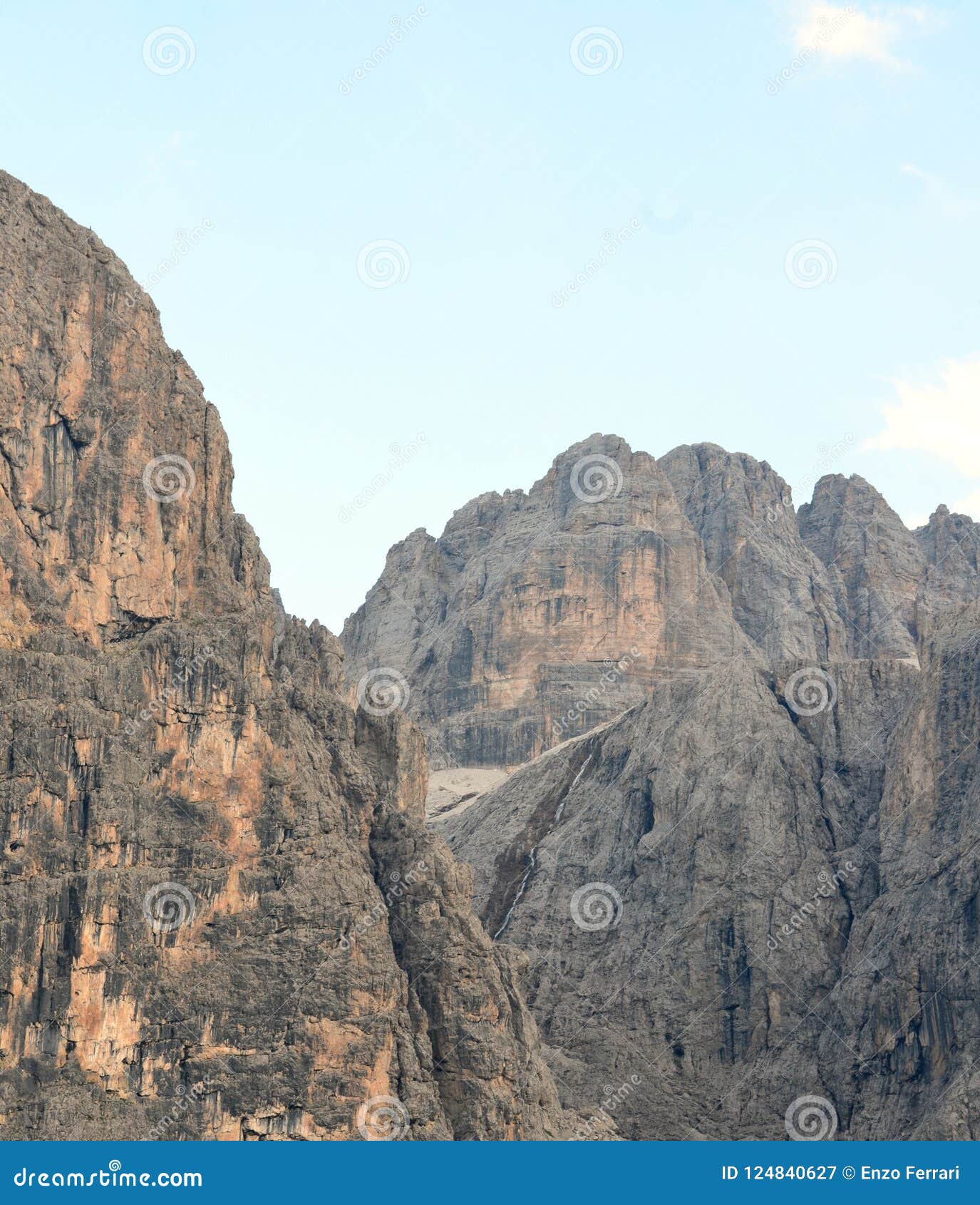 view of the dolomites protected by unesco