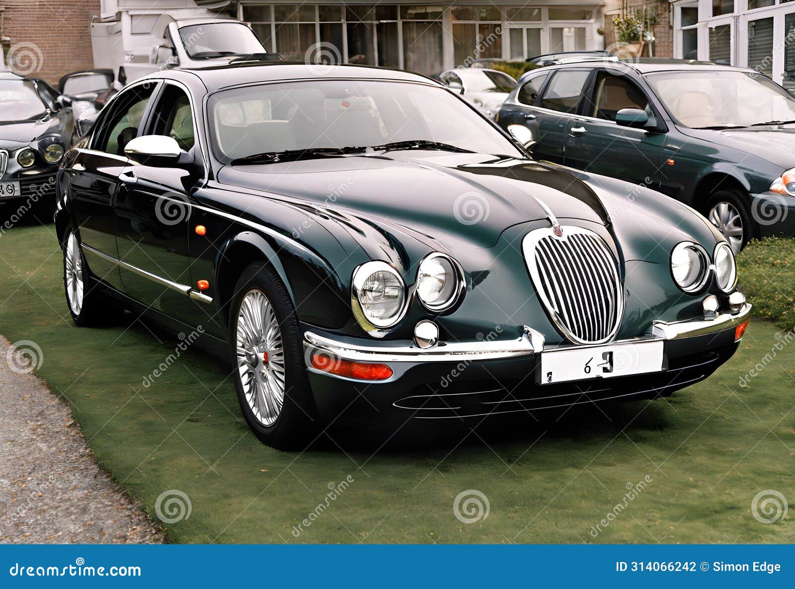 a view of a jaguar s type car