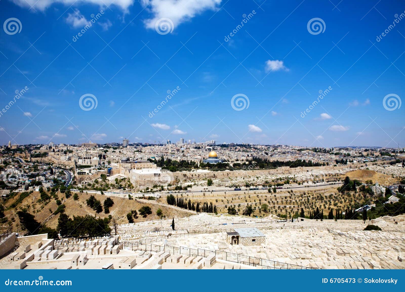 View on Jerusalem from Olive Mountain Stock Image Image of golden, city 6705473