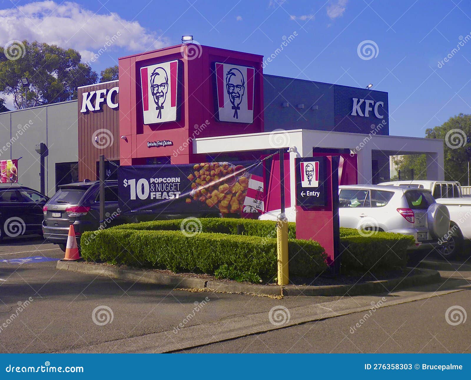 A View of the Kentucky Fried Chicken Franchise at Five Dock in Sydney