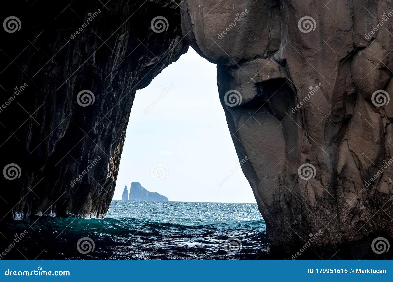 View of Kicker Rock from the Cliffs at Witch Hill, San Cristobal