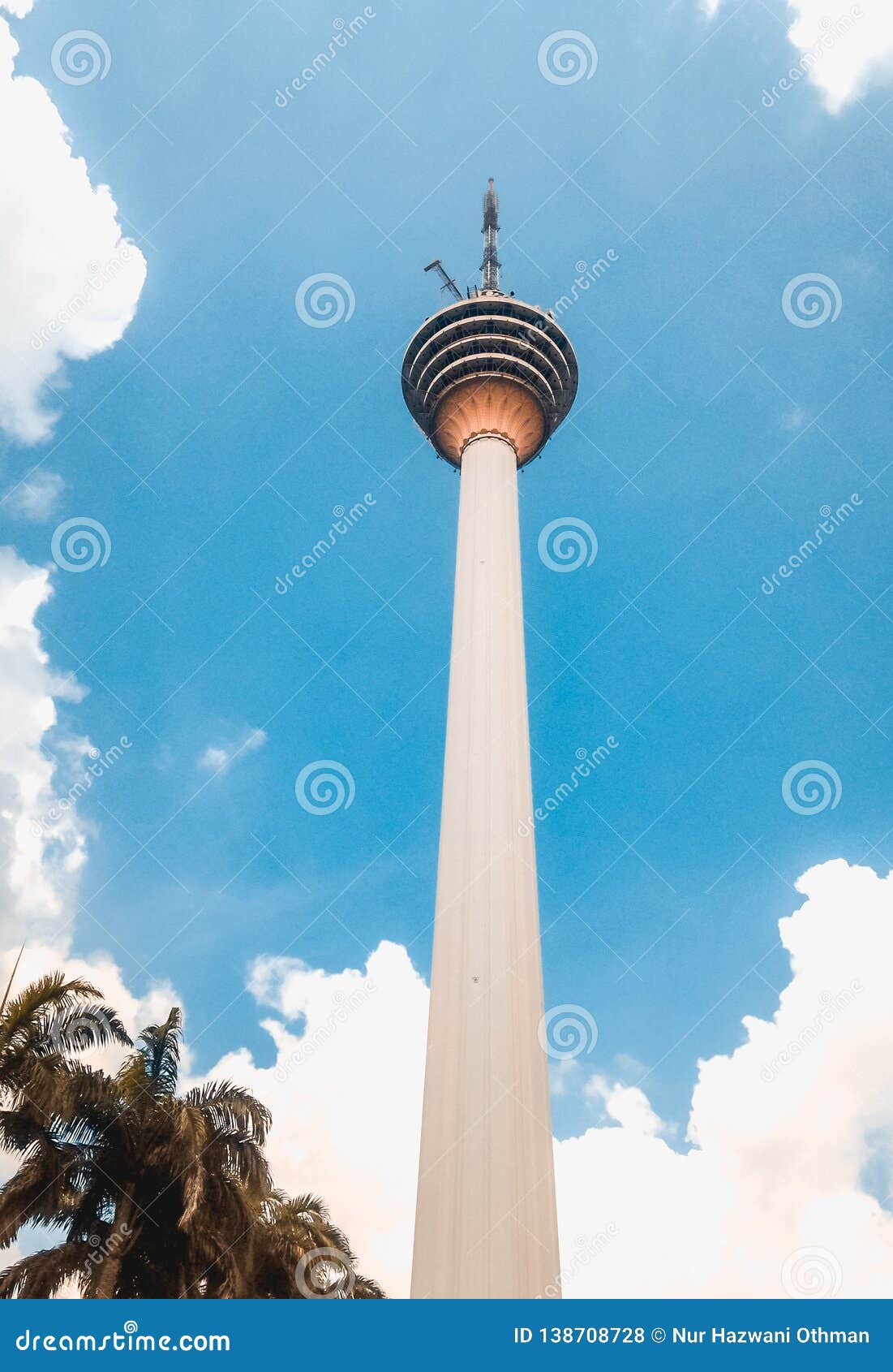 A View of KL Tower from Below Editorial Stock Photo - Image of