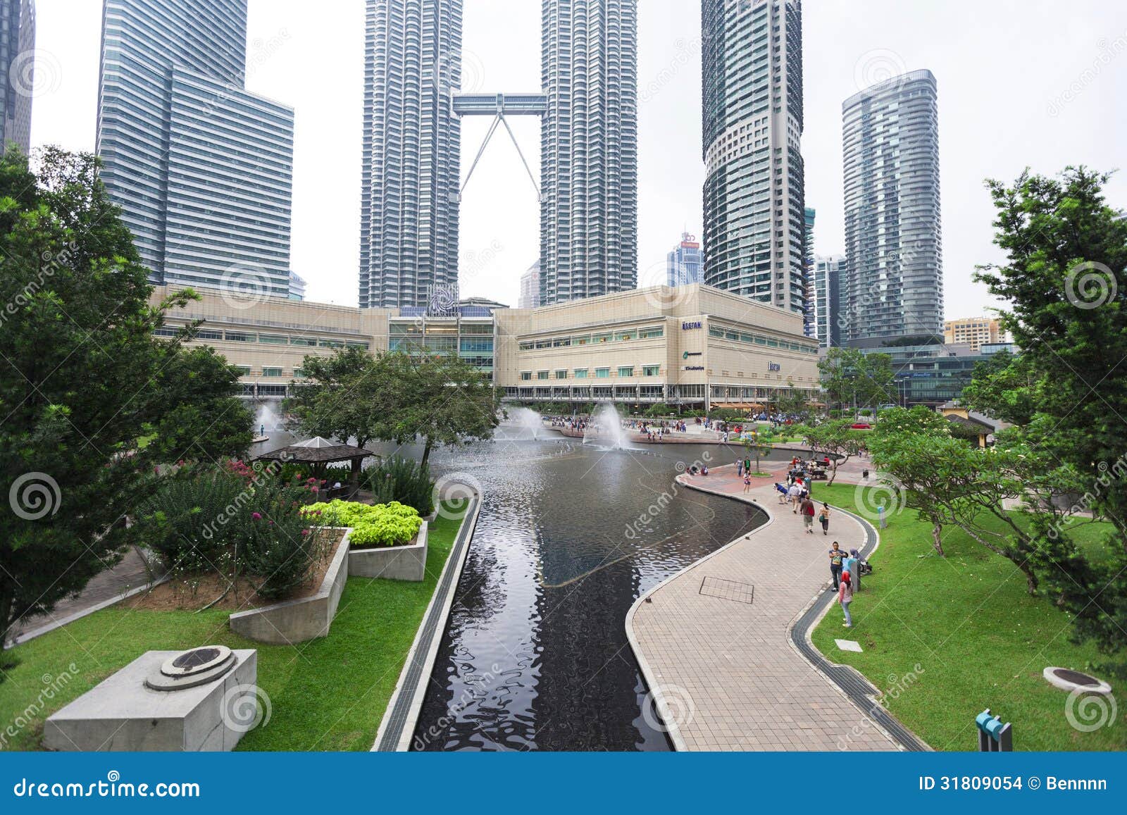 View Of The KLCC Park In Kuala Lumpur, Malaysia. Editorial ...