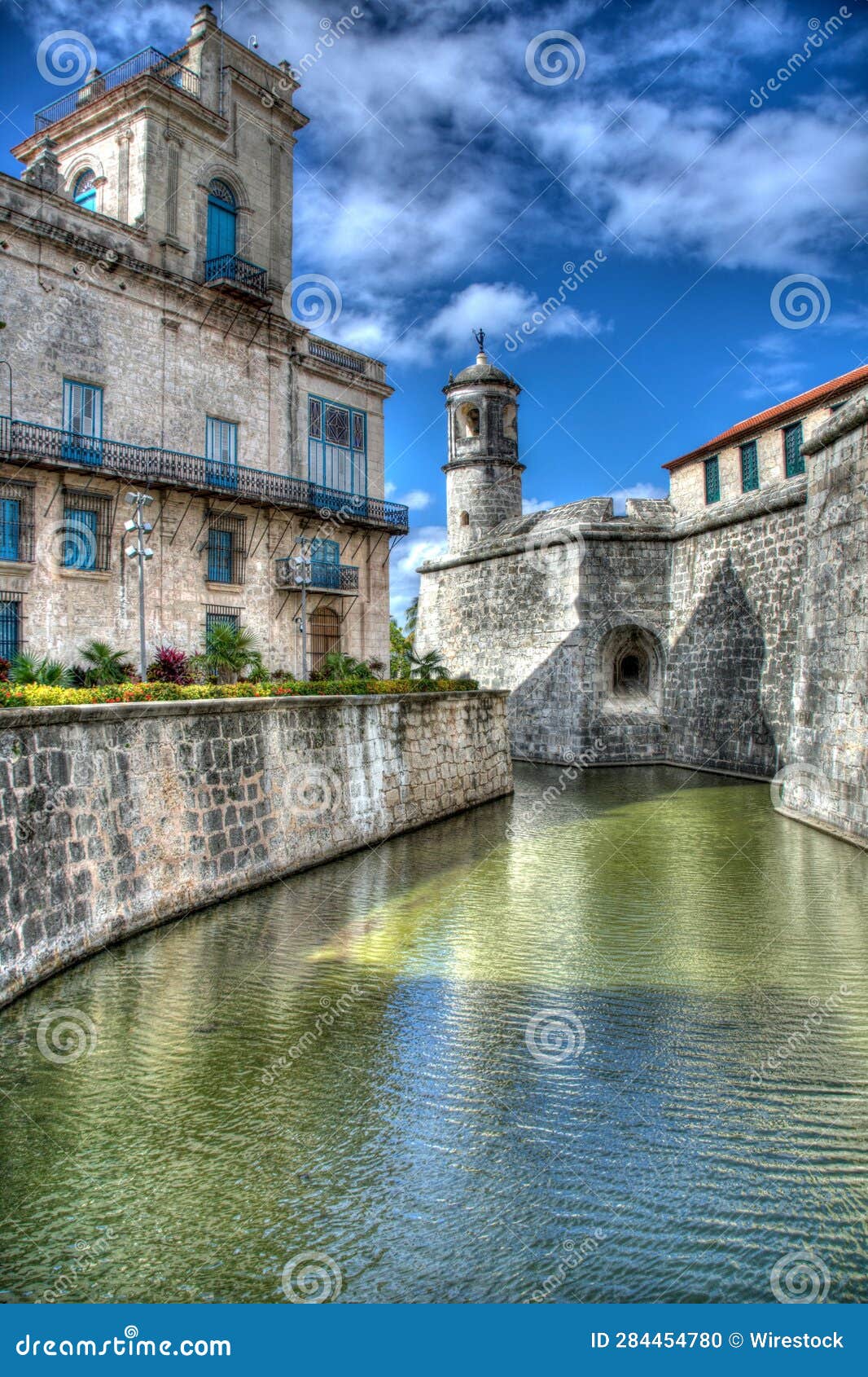 view of la real fuerza historical fortress in havana, cuba