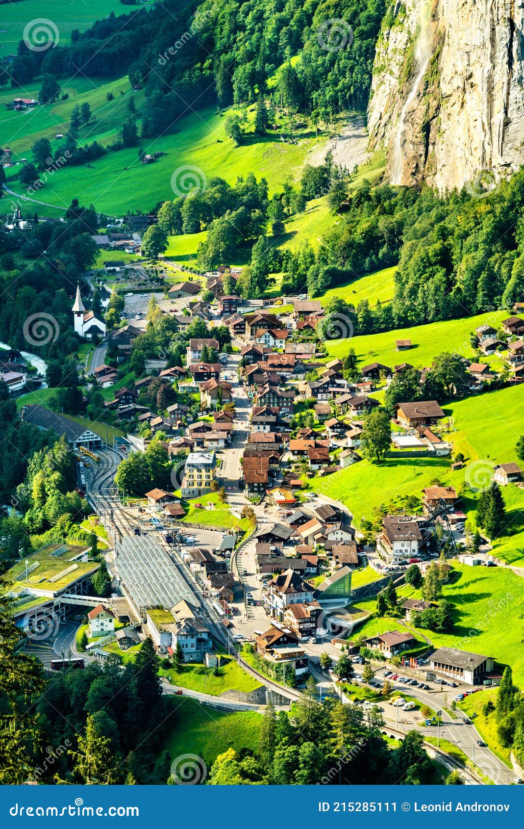 View Of The Lauterbrunnen In Swiss Alps Stock Image Image Of Landmark Destination 215285111 View Of The Lauterbrunnen In Swiss Alps Stock Image Image Of Landmark Destination 215285111