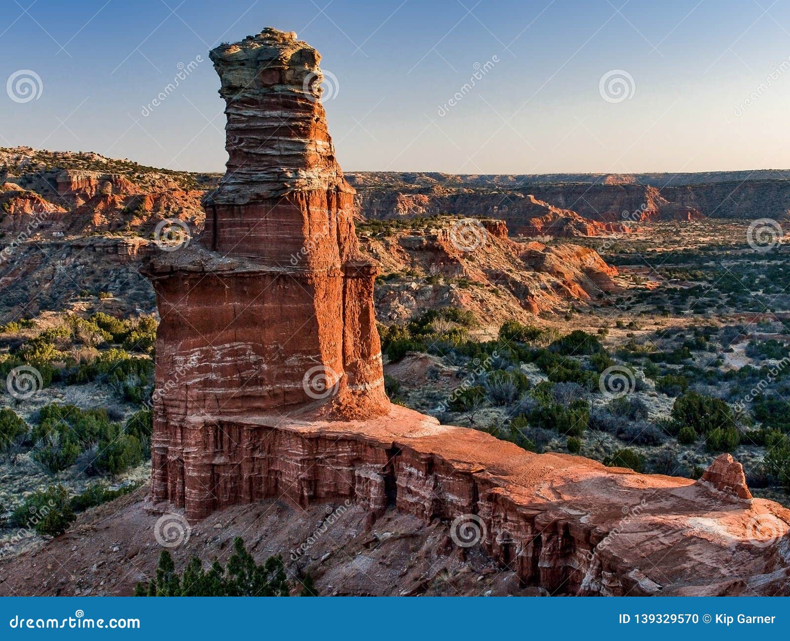 palo duro canyon lighthouse at sunrise