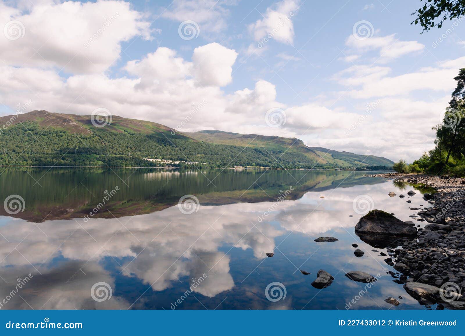 View of Loch Rannoch in Pitlochry Stock Photo - Image of freshwater ...