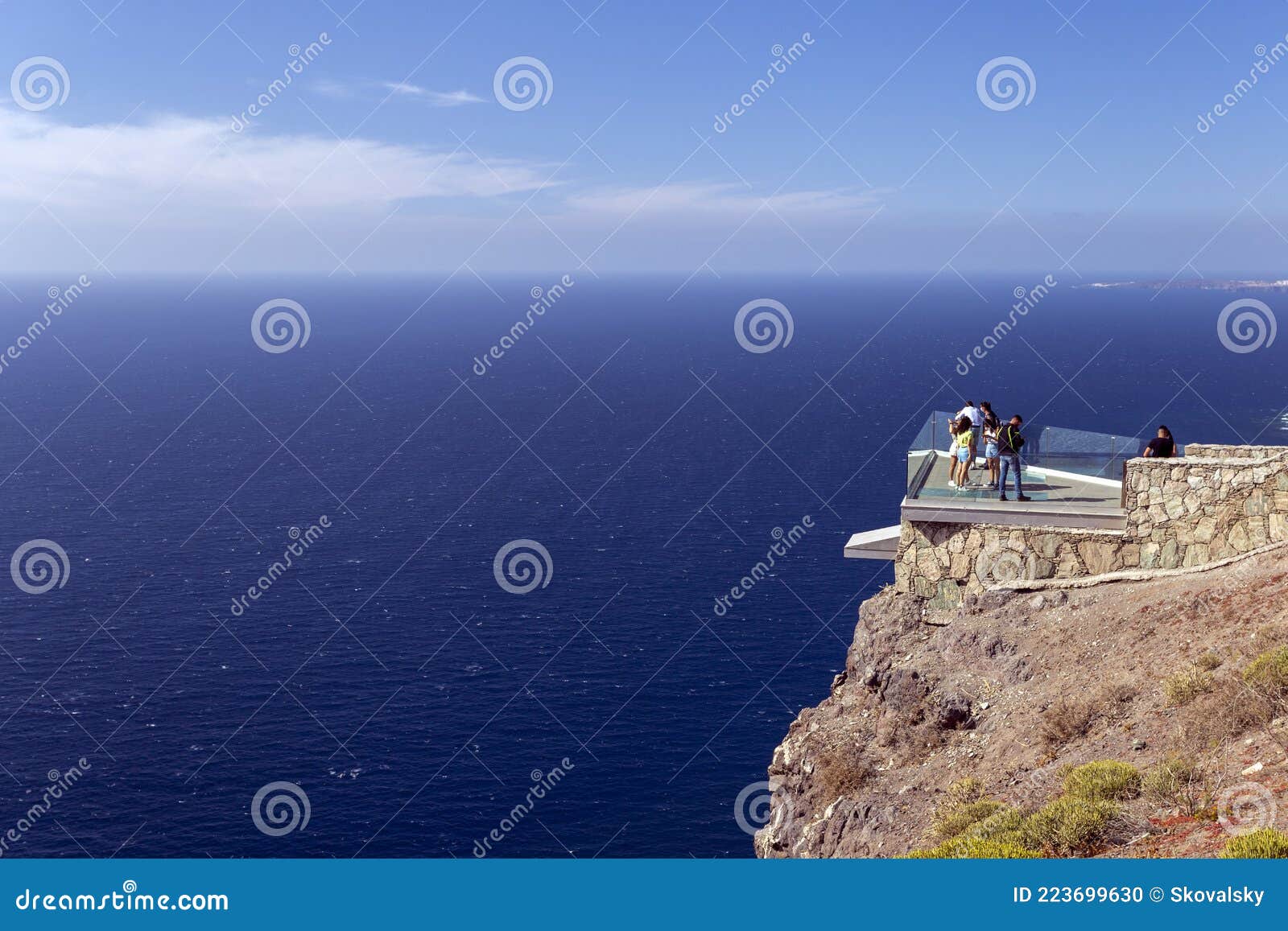 view from the lookout point mirador del balcon on gran canaria