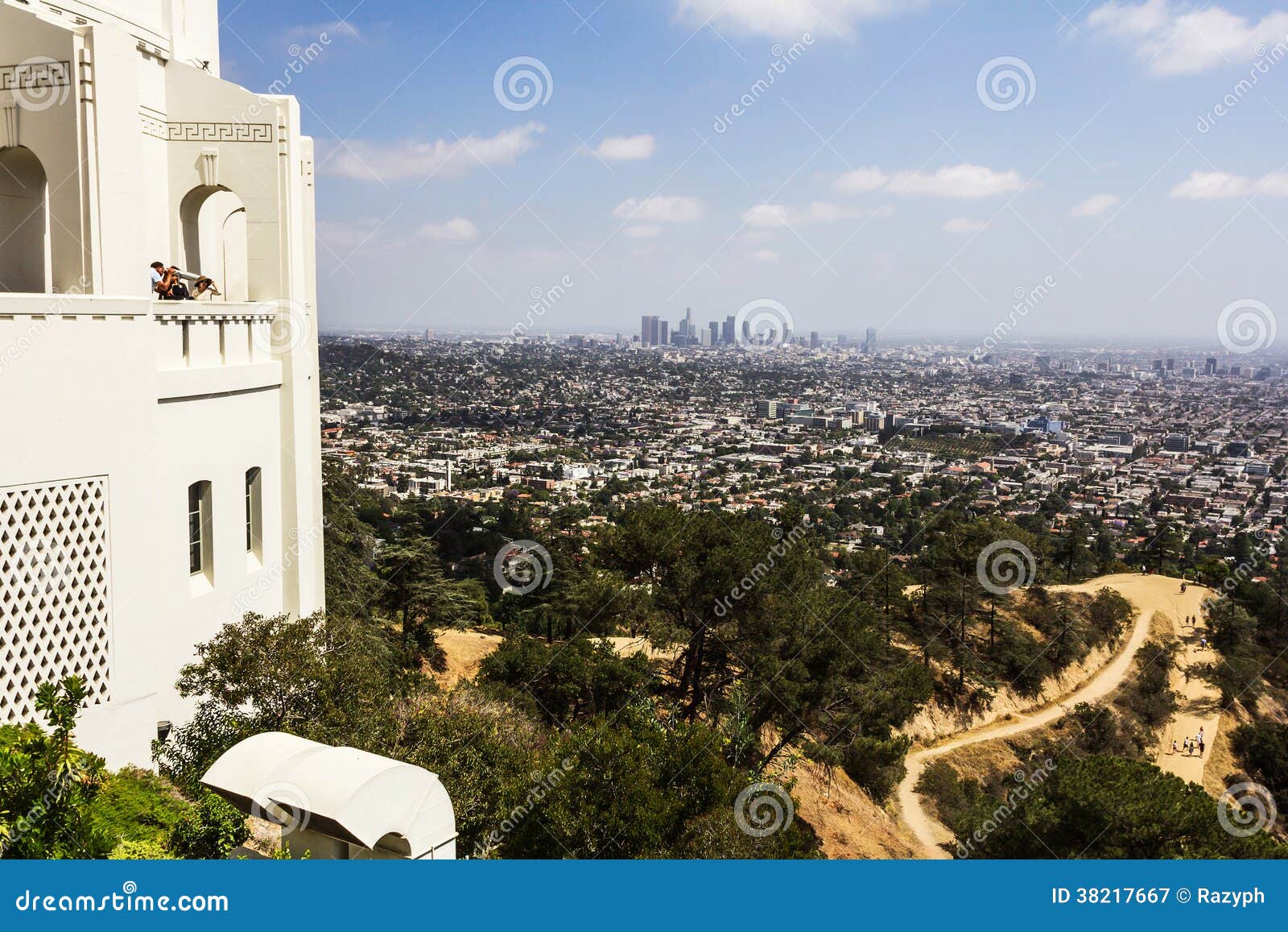 View of Los Angeles. Los Angeles, CA, USA - may 2013: Los Angeles seen from Griffith Observatory